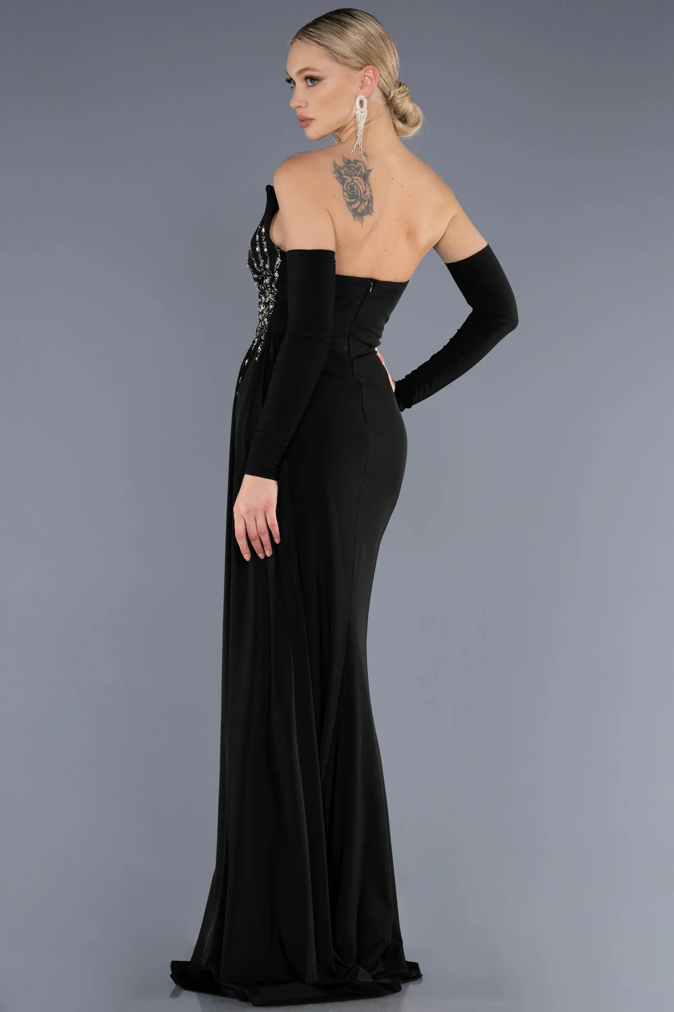 Black-Long Evening Dress ABU3679