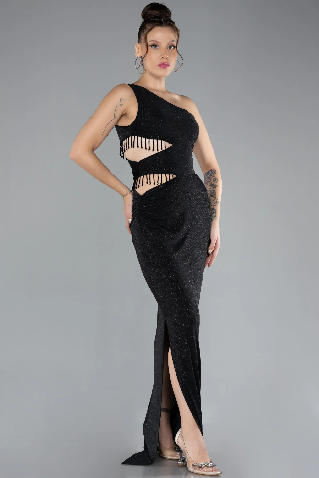 Black-Long Evening Dress ABU3702