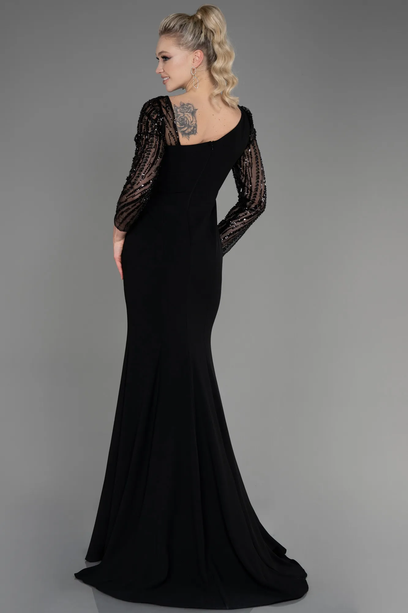 Black-Long Evening Dress ABU3712