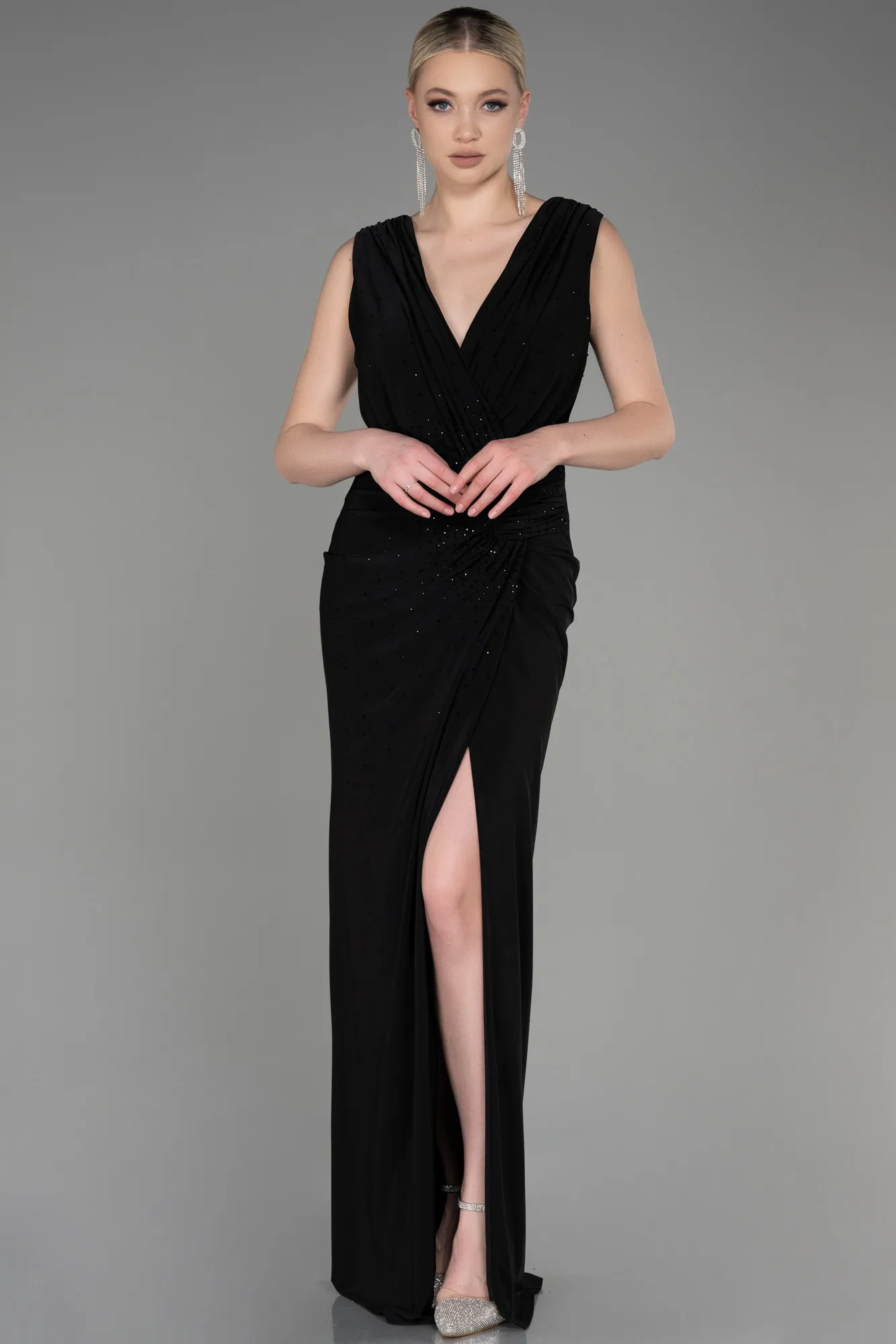 Black-Long Evening Dress ABU3754