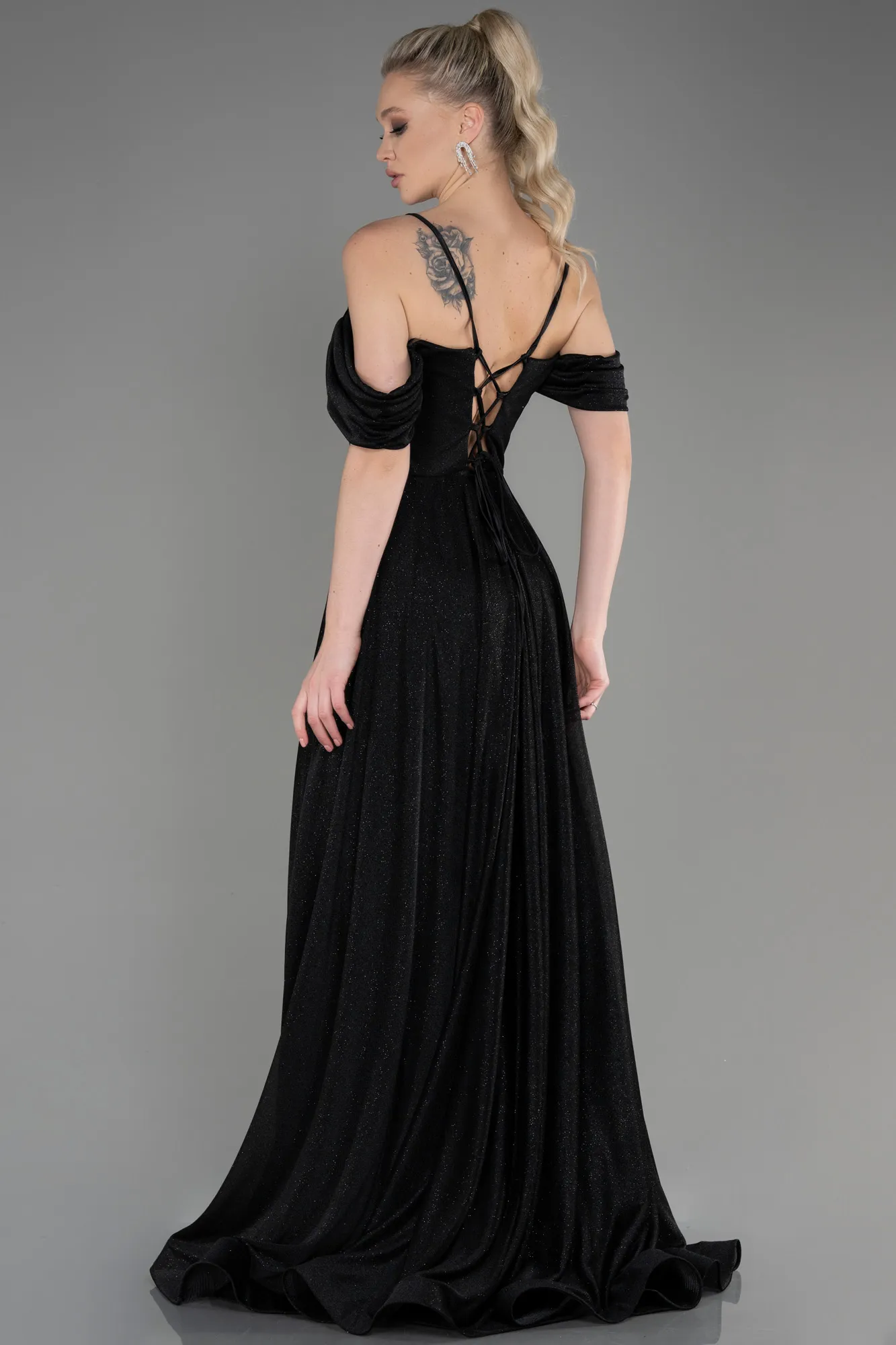 Black-Long Evening Dress ABU3767