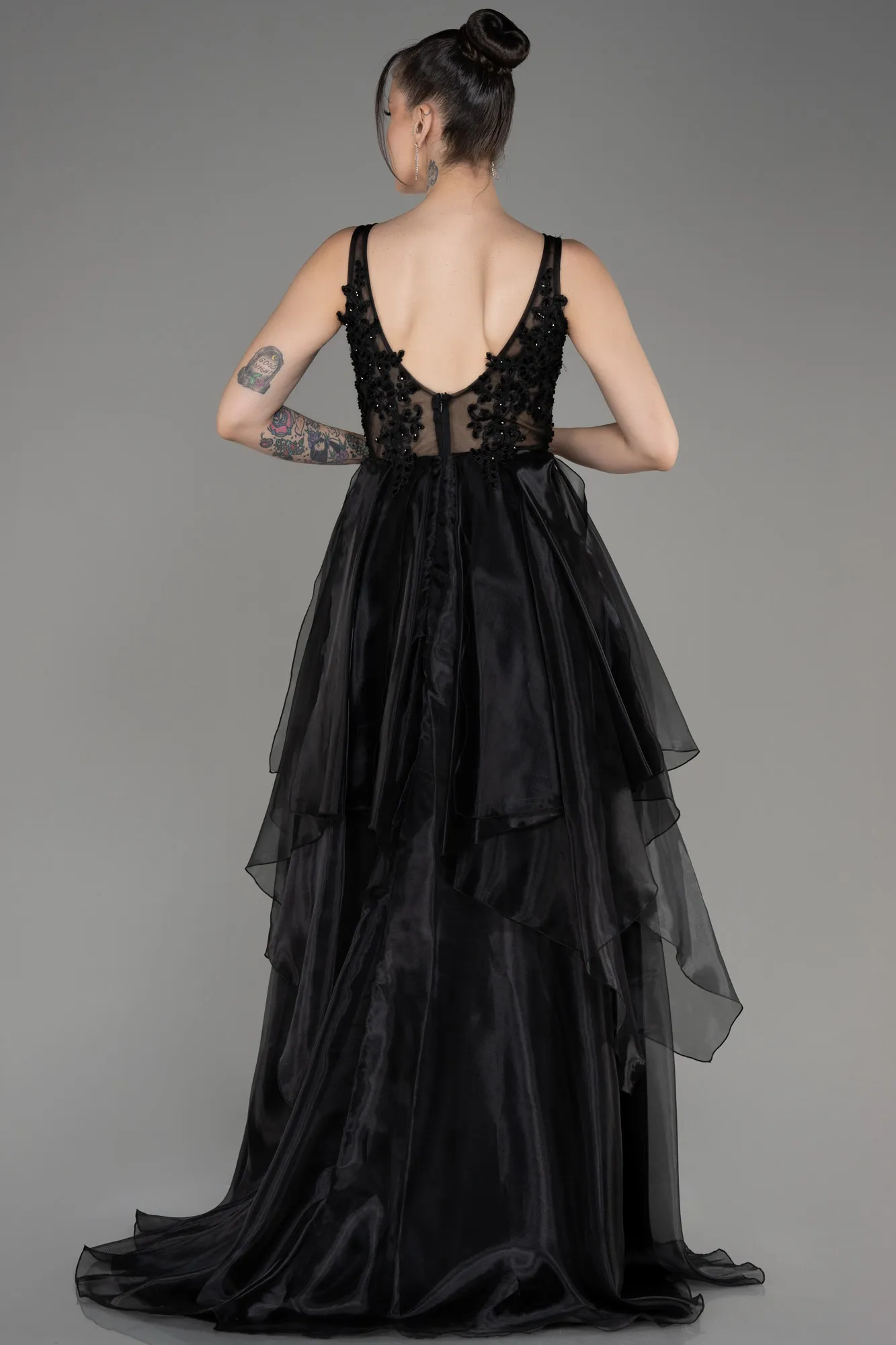 Black-Long Evening Dress ABU3952