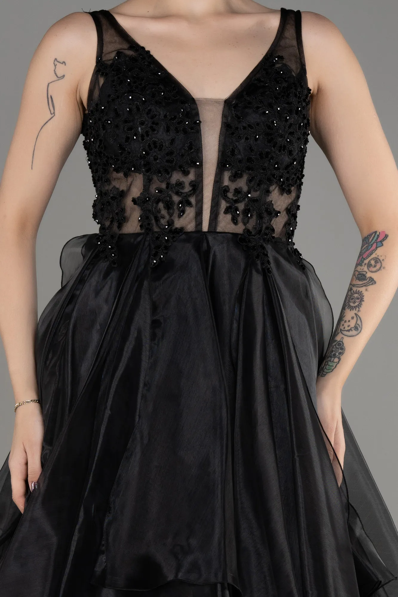 Black-Long Evening Dress ABU3952