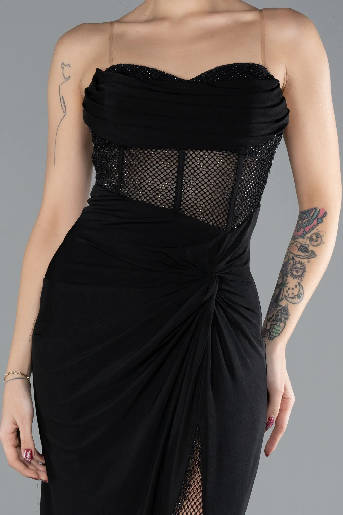 Black-Long Evening Dress ABU4410