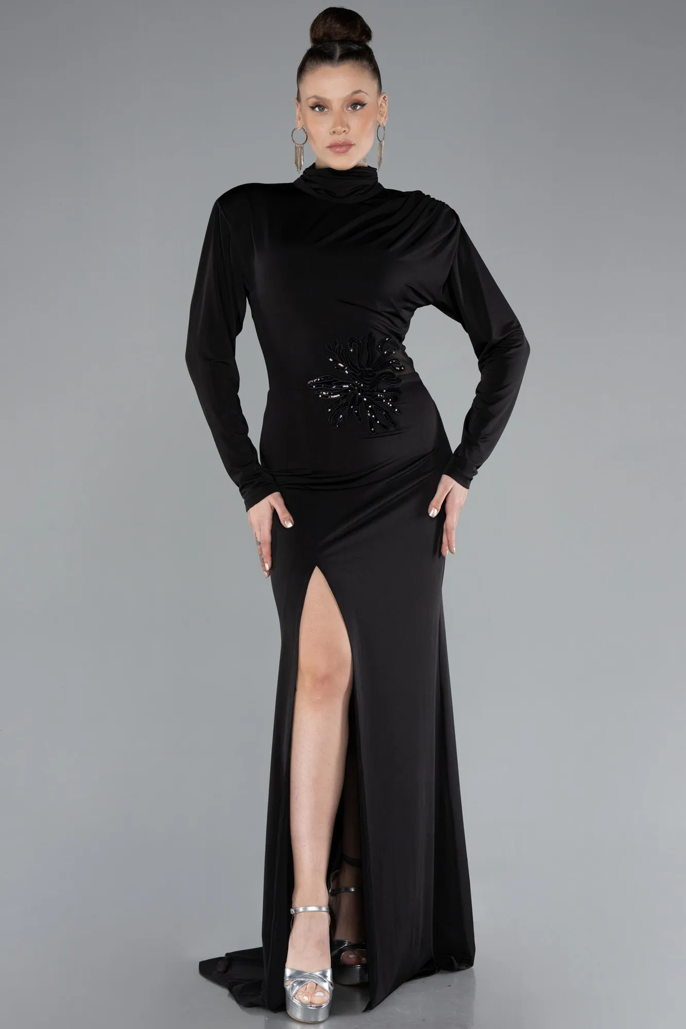 Black-Long Evening Dress ABU4525