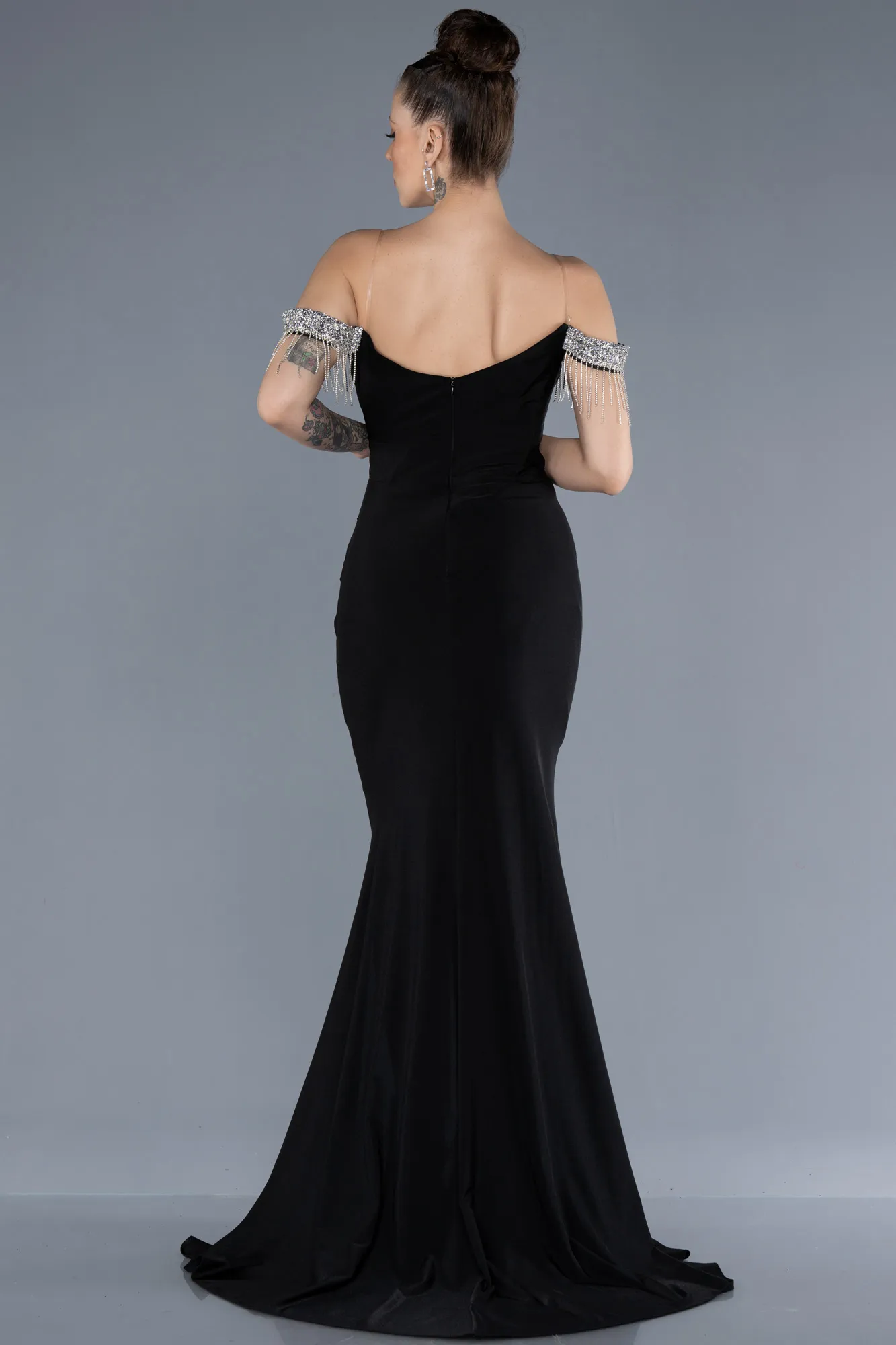 Black-Long Evening Dress ABU4553