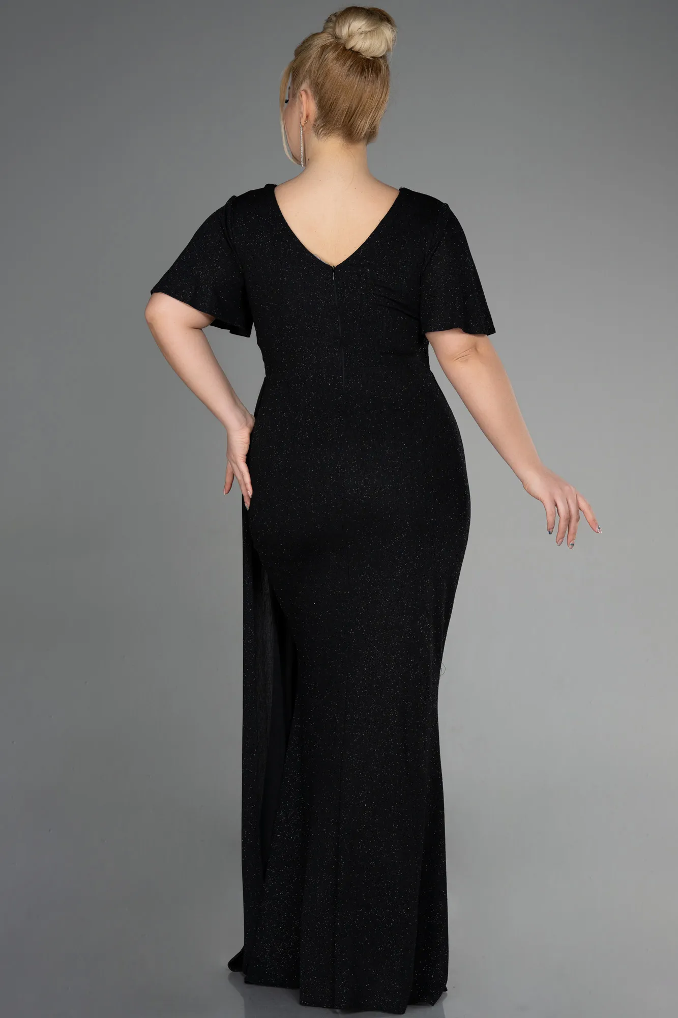 Black-Long Formal Plus Size Dress ABU3645
