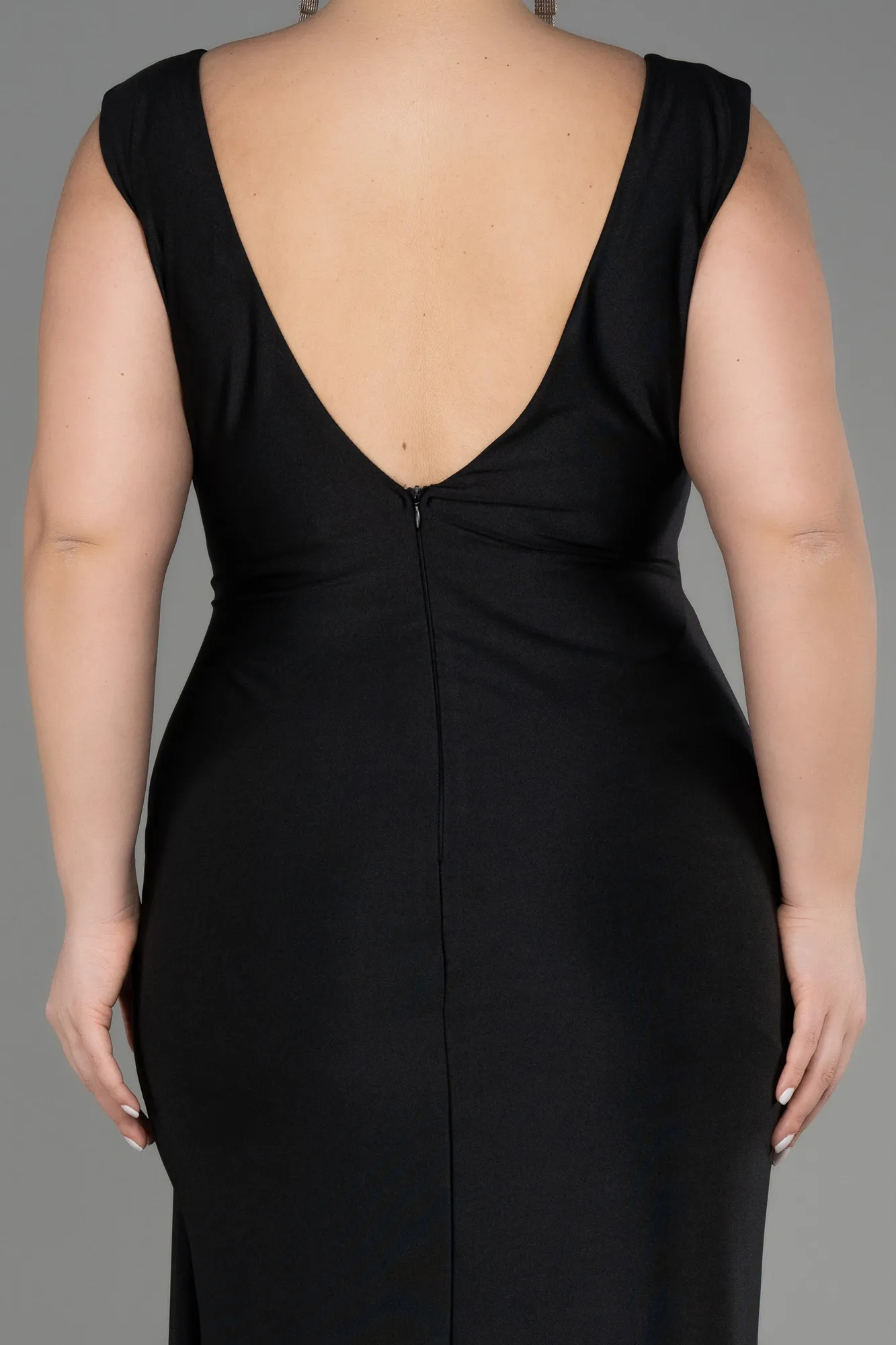 Black-Long Formal Plus Size Dress ABU3737