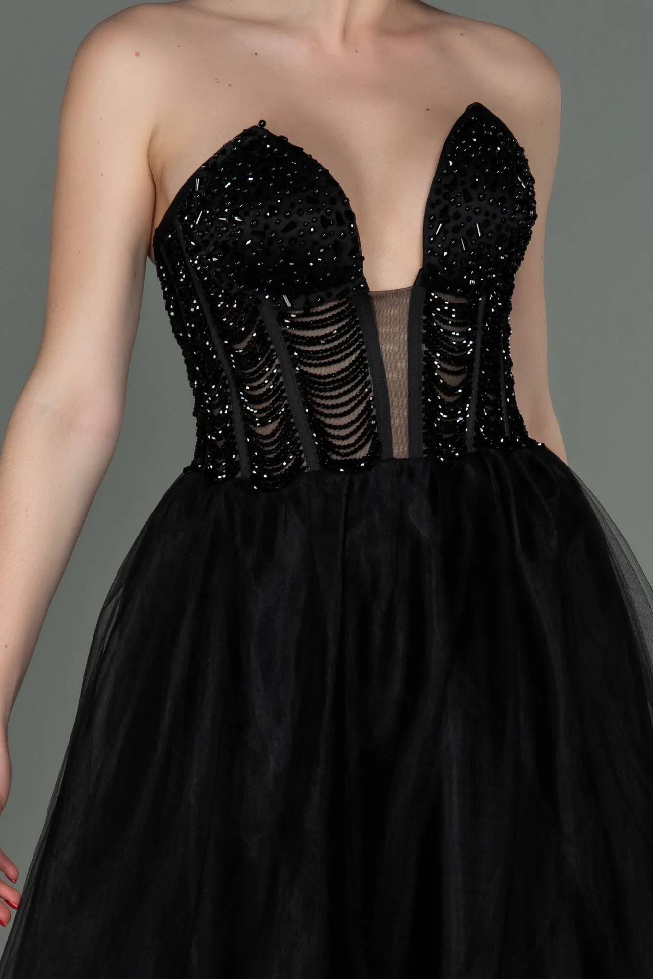 Black-Long Haute Couture ABU3084