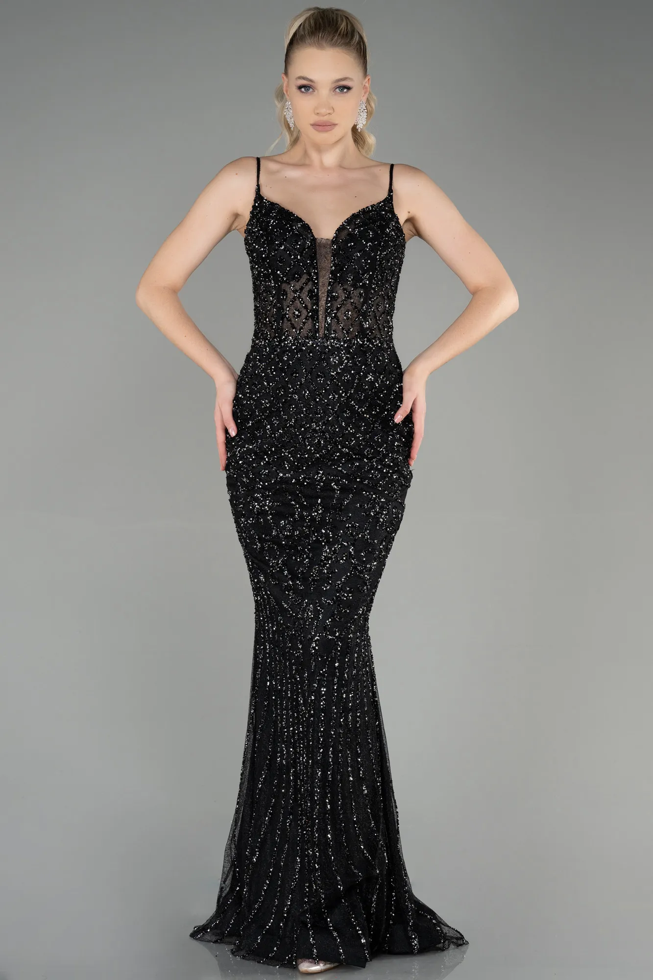 Black-Long Haute Couture ABU3348