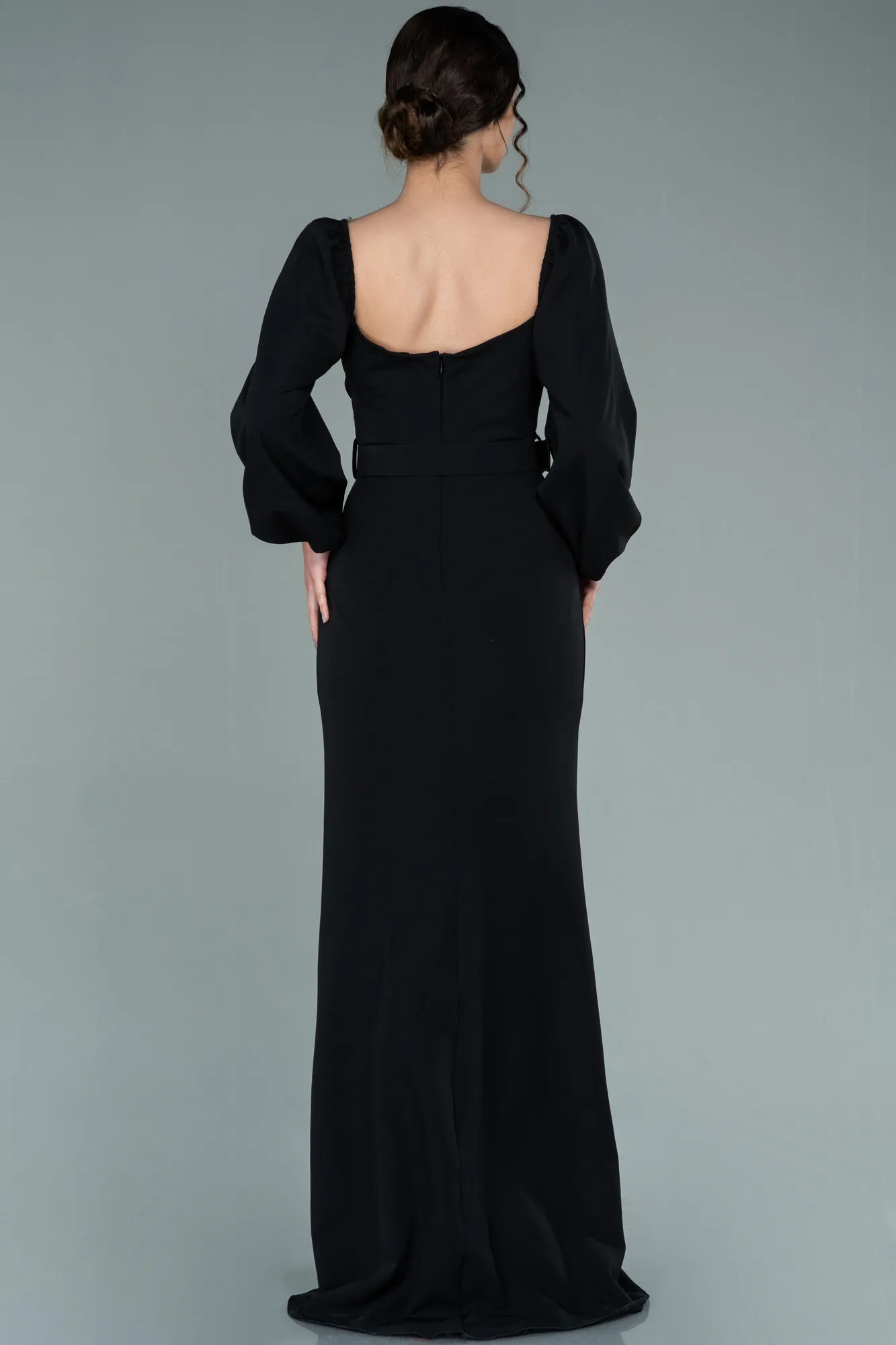 Black-Long Mermaid Evening Dress ABU2280