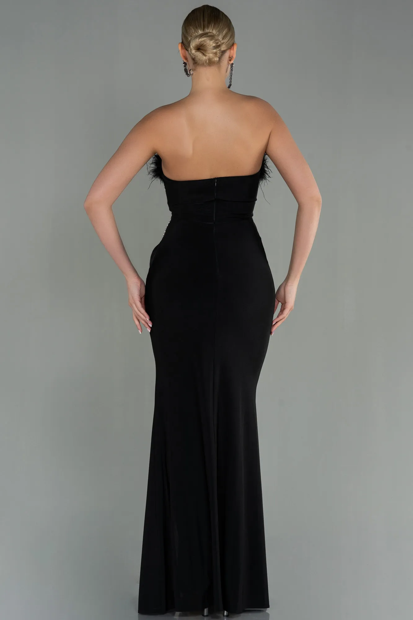 Black-Long Mermaid Prom Dress ABU3049