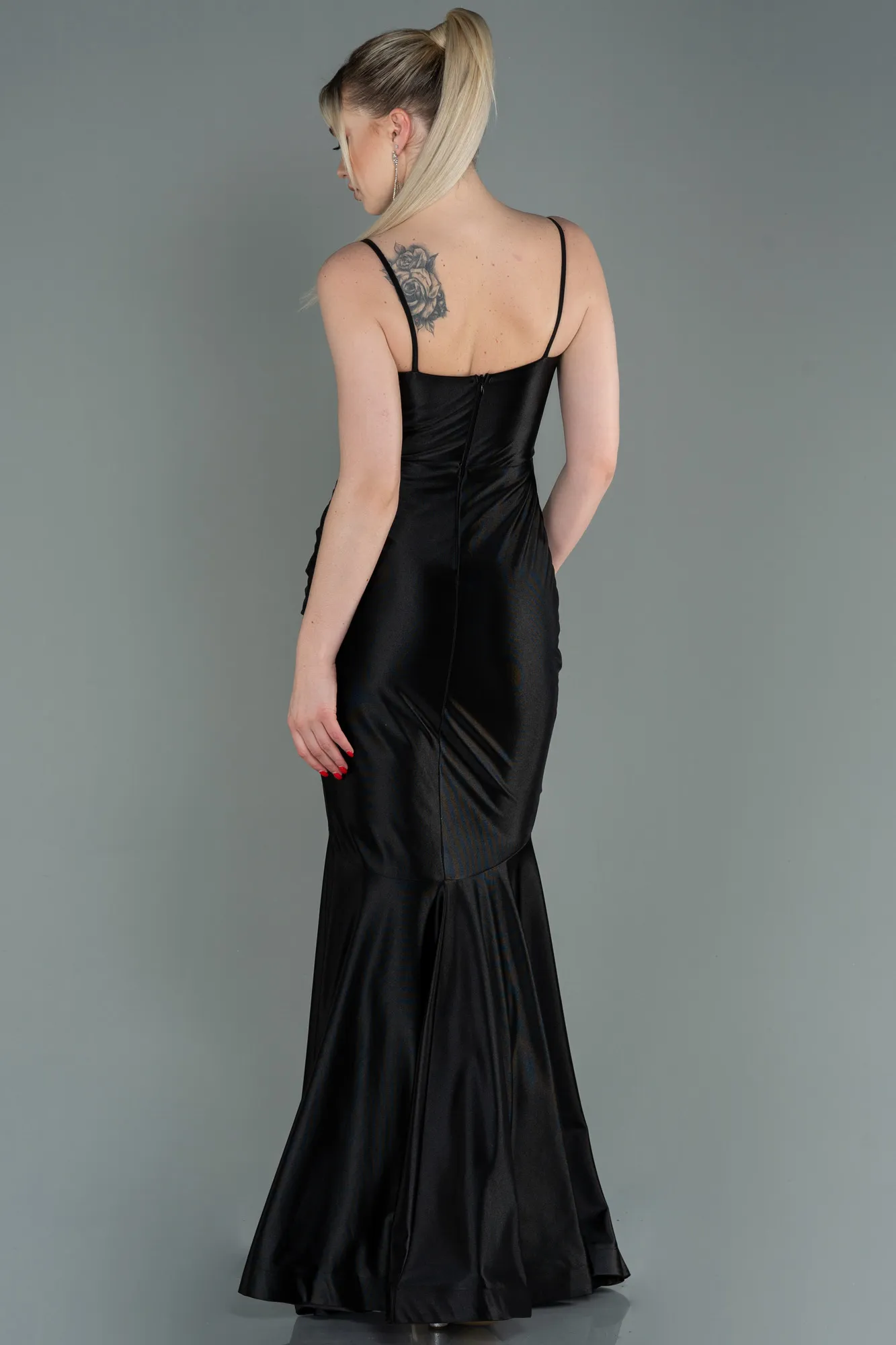 Black-Long Mermaid Prom Dress ABU3121