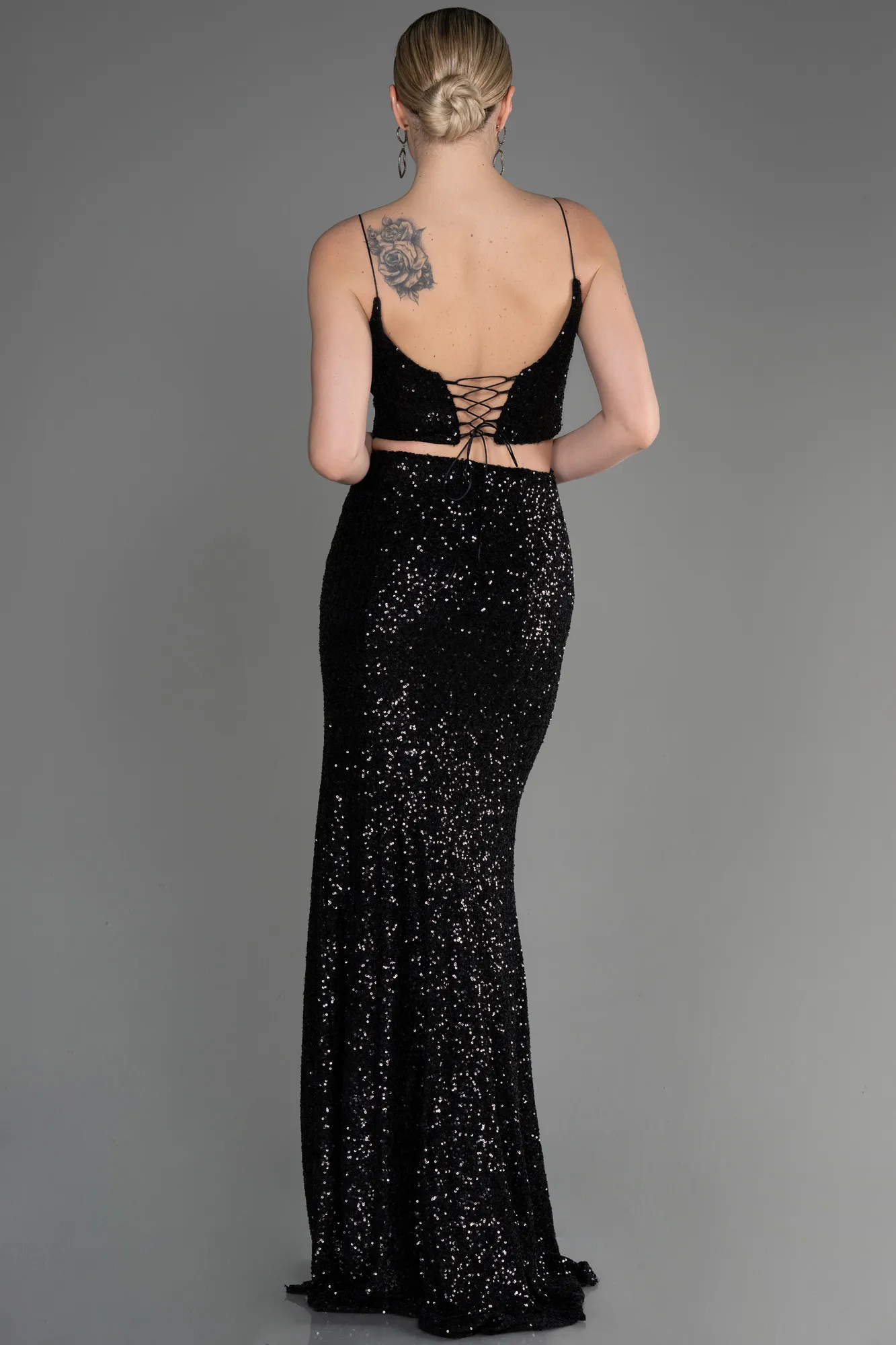 Black-Long Mermaid Prom Dress ABU3711