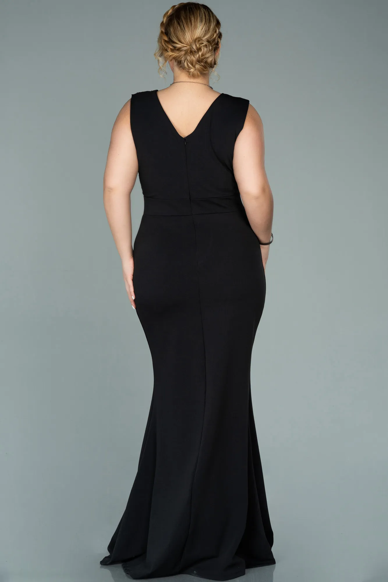 Black-Long Oversized Evening Dress ABU1482