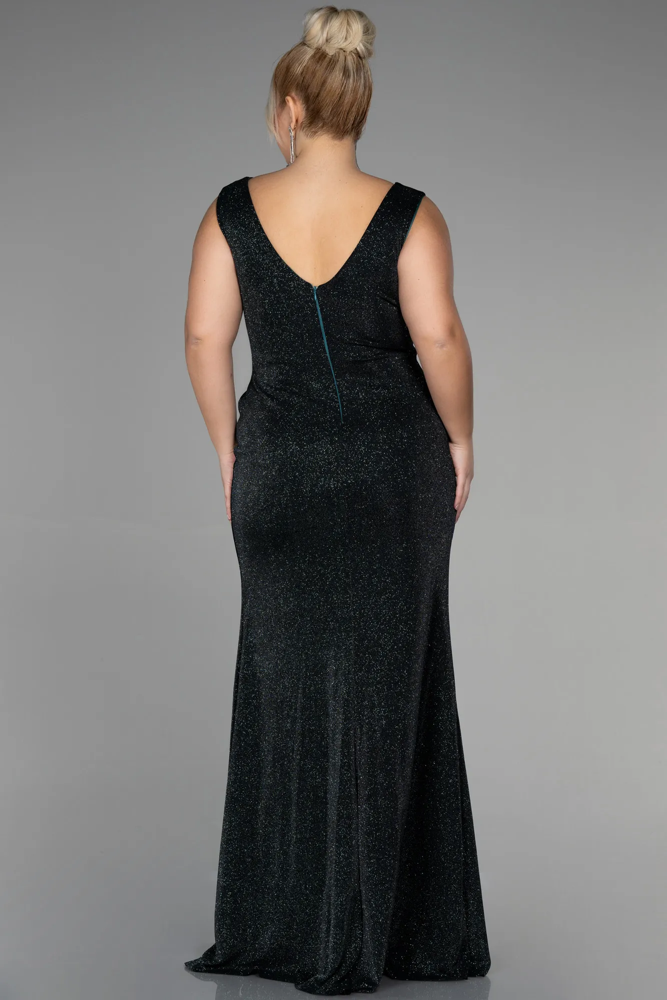 Black-Long Oversized Evening Dress ABU1985