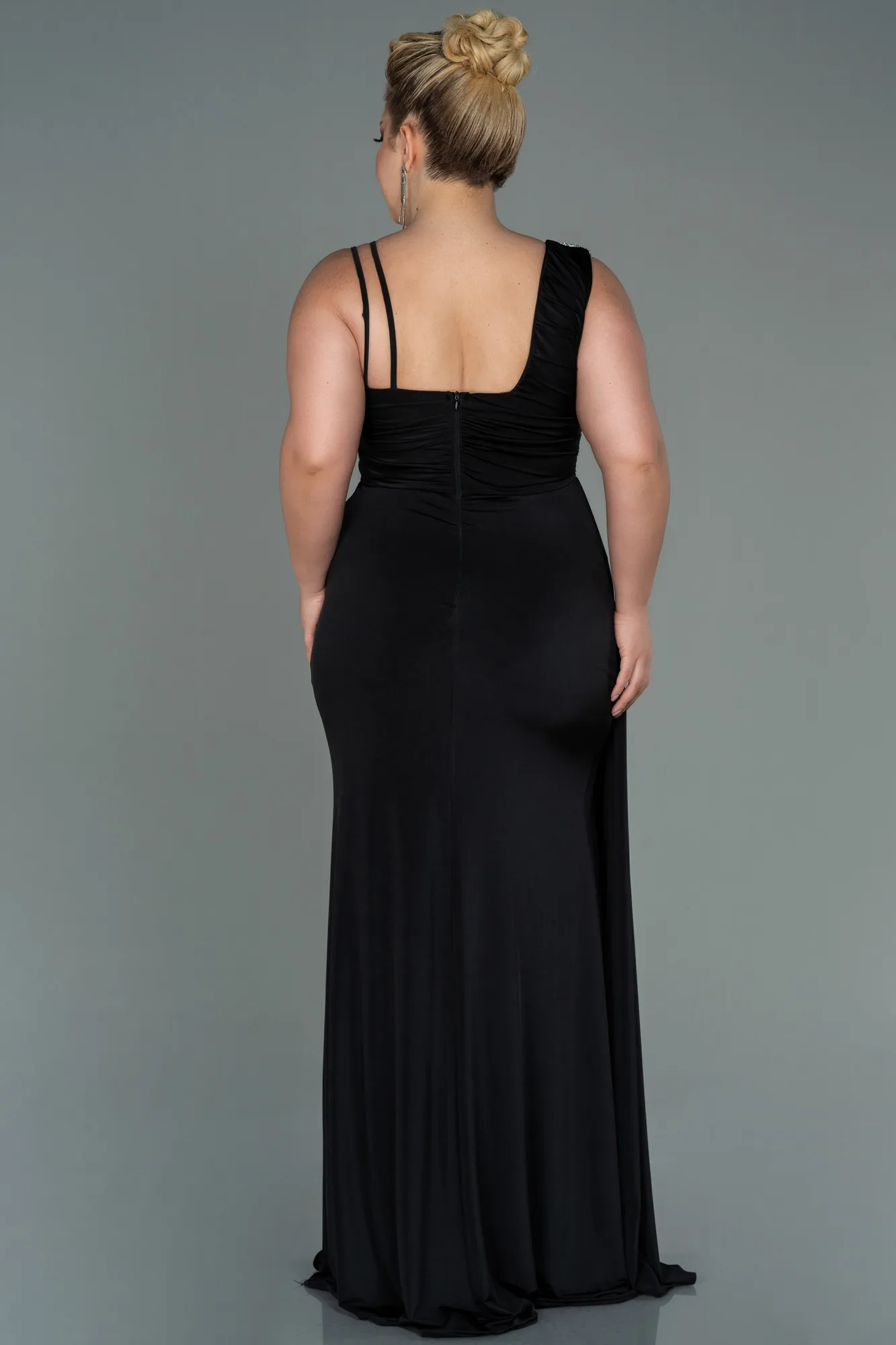 Black-Long Oversized Evening Dress ABU3148
