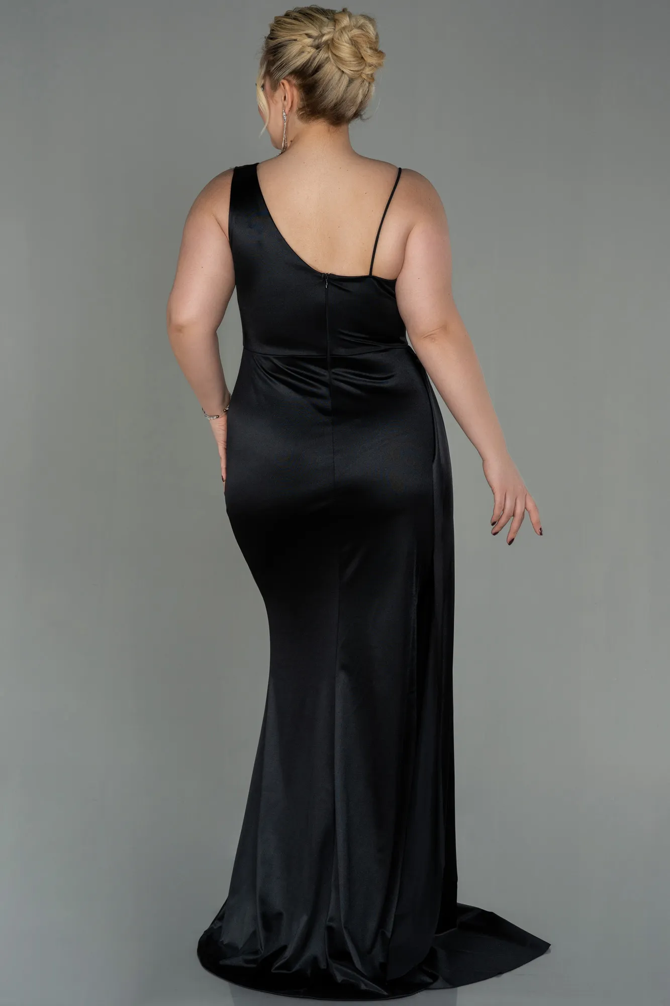 Black-Long Plus Size Evening Dress ABU2932