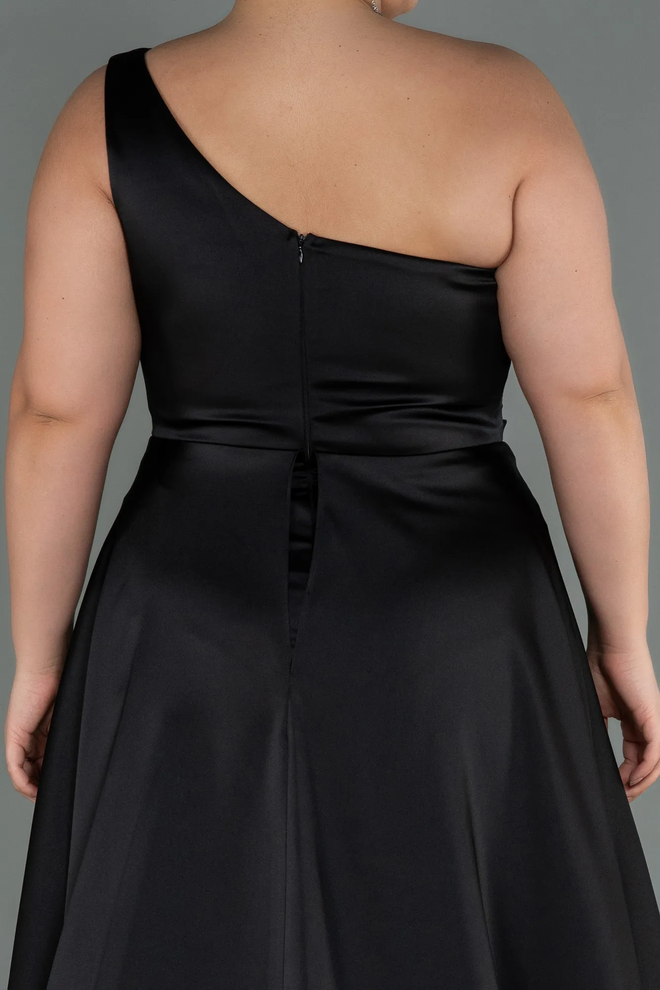 Black-Long Plus Size Evening Dress ABU3171