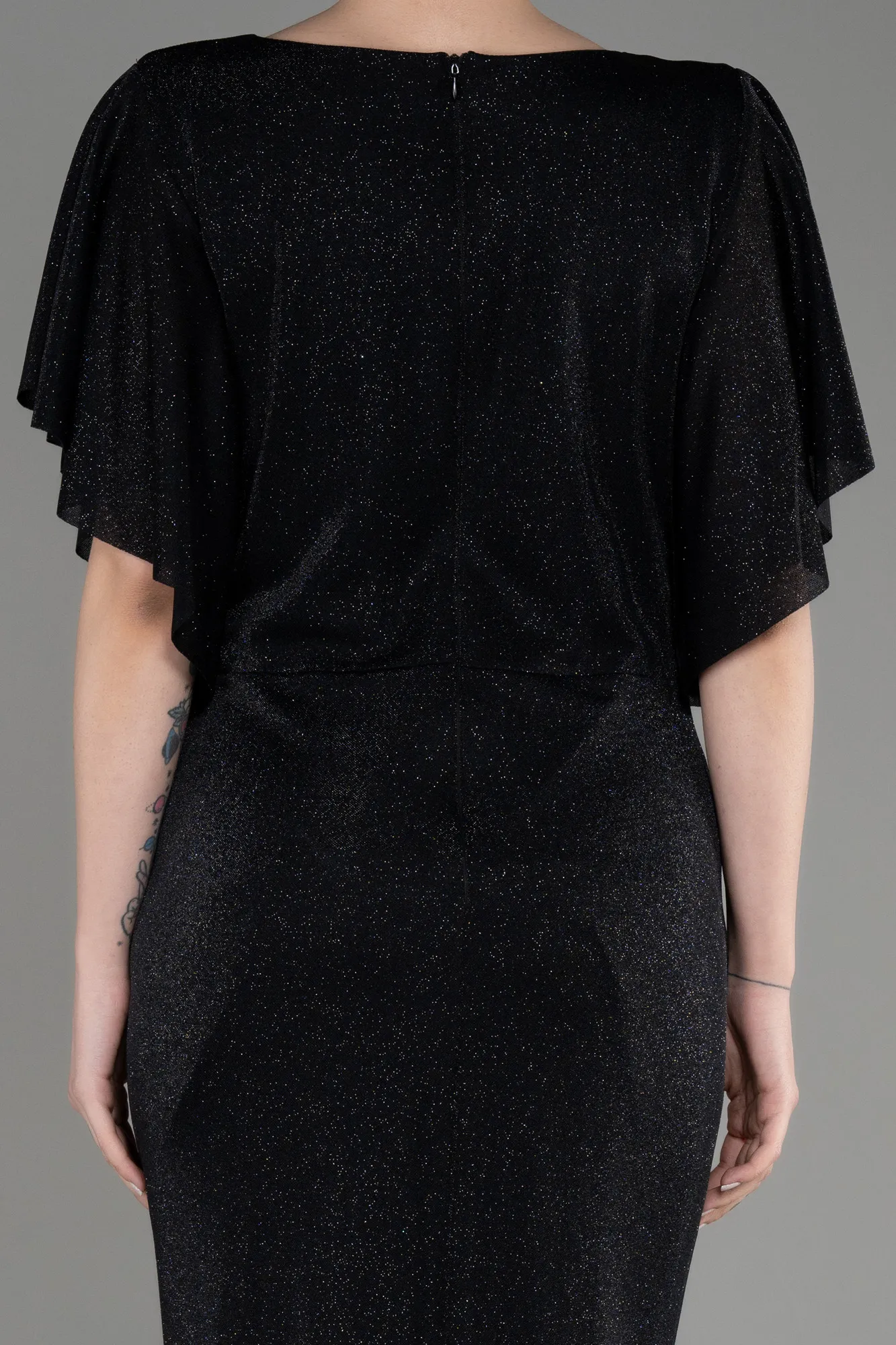 Black-Long Plus Size Evening Gown ABU3804