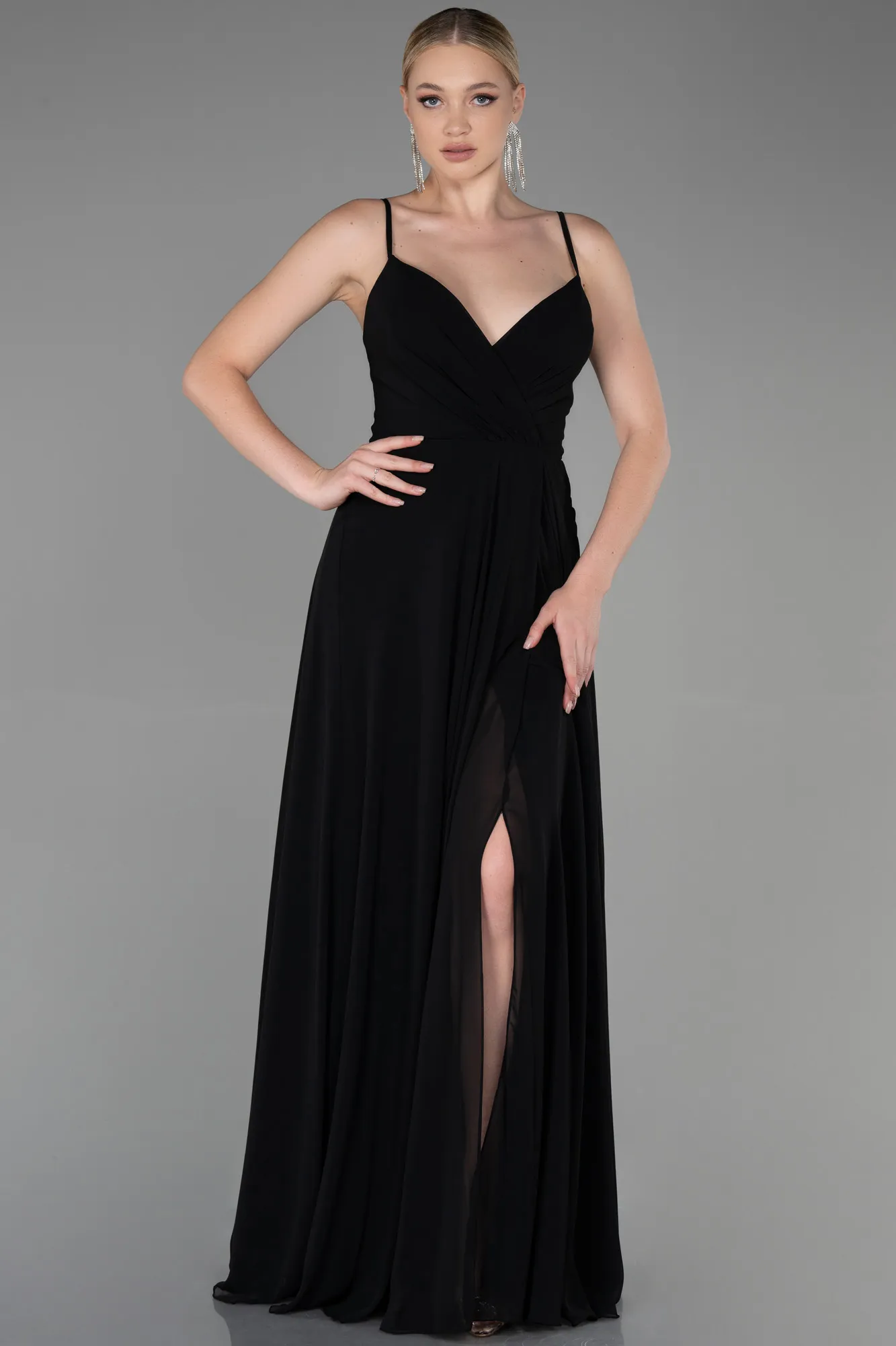 Black-Long Prom Gown ABU1305