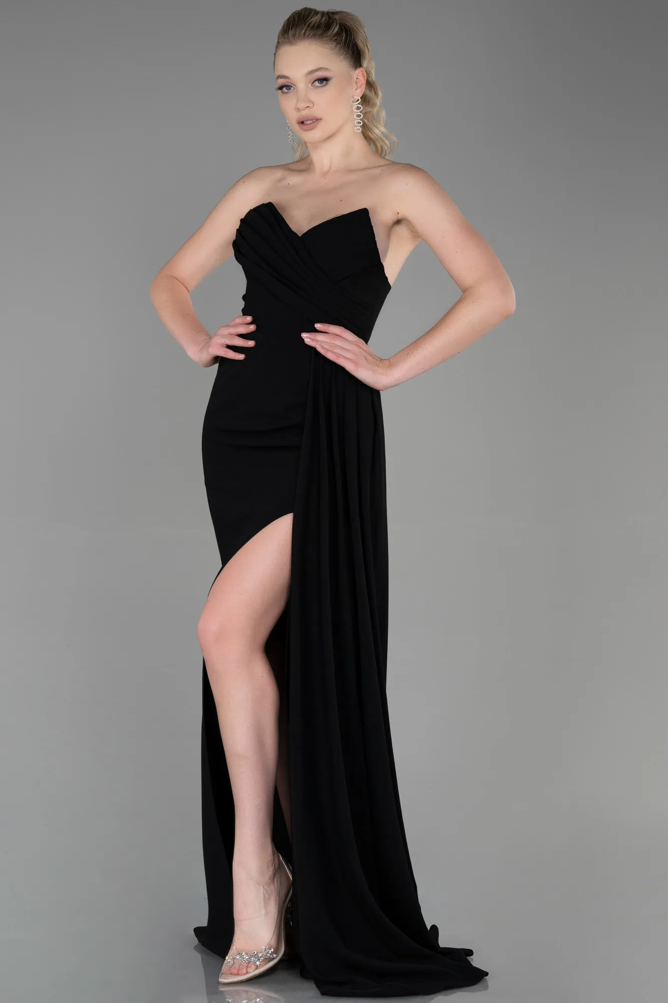 Black-Long Prom Gown ABU3344