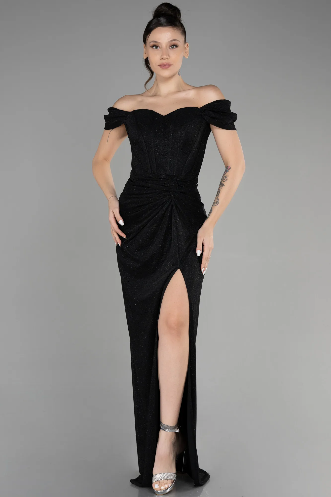 Black-Long Prom Gown ABU3473