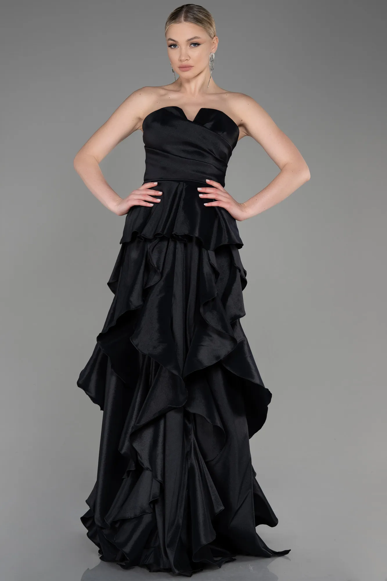 Black-Long Prom Gown ABU3886