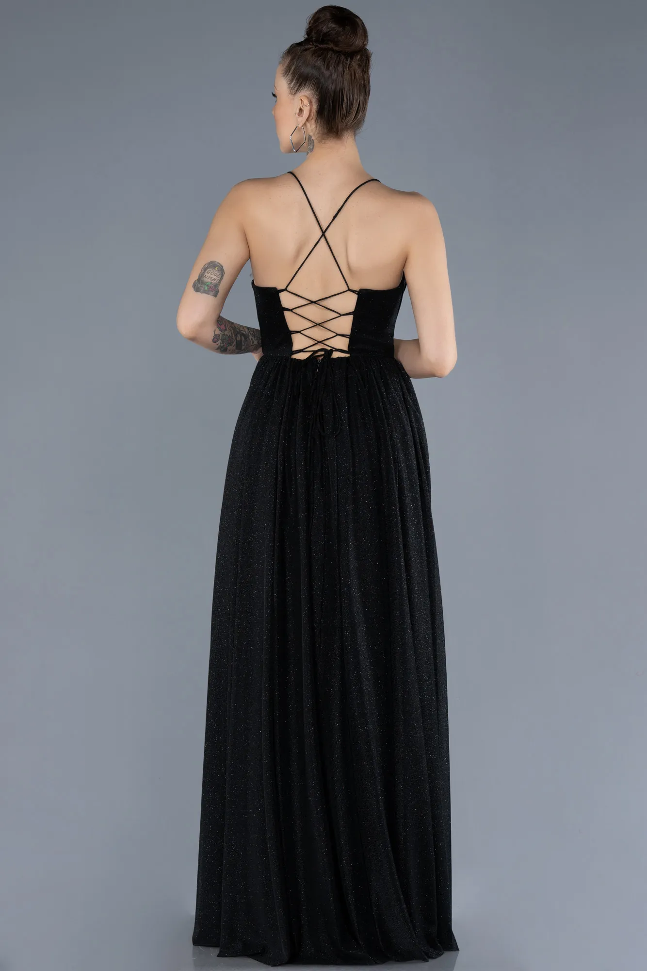 Black-Long Prom Gown ABU4596