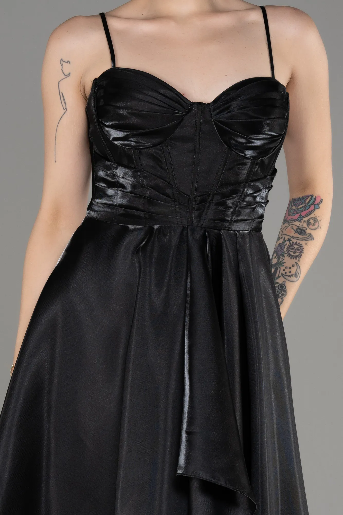 Black-Midi Cocktail Dress ABK2063