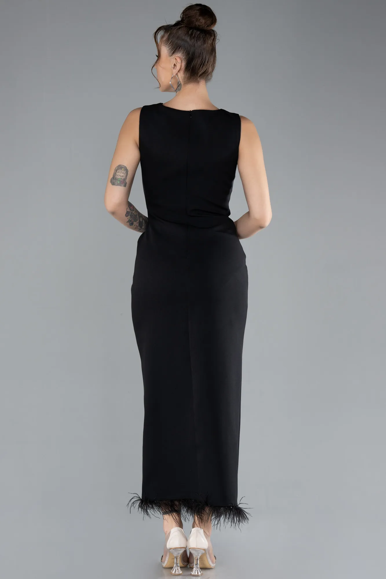 Black-Midi Cocktail Dress ABK2169