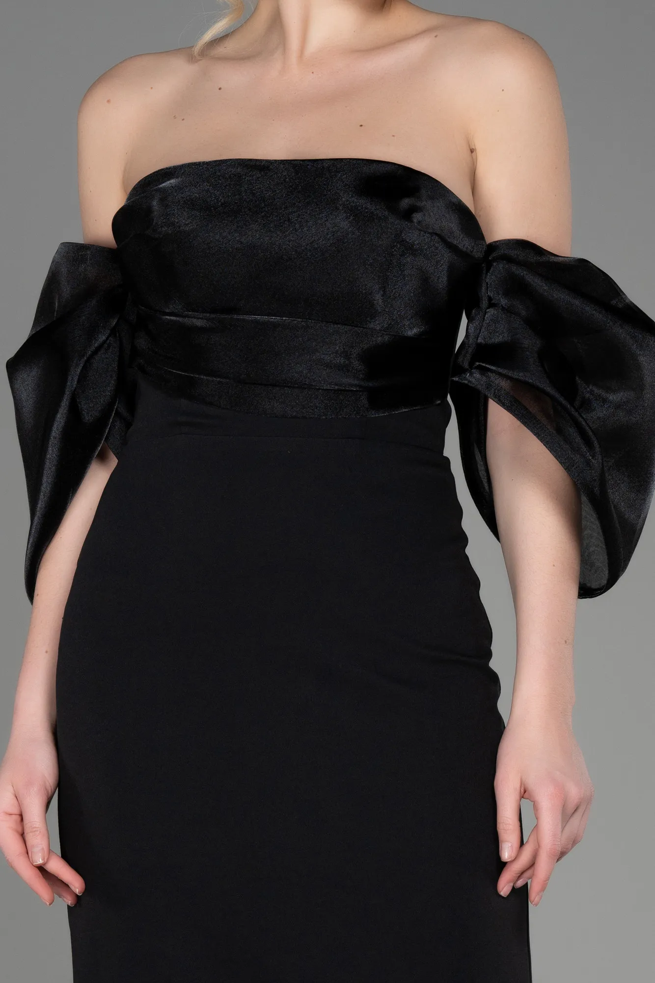 Black-Midi Invitation Dress ABK1796