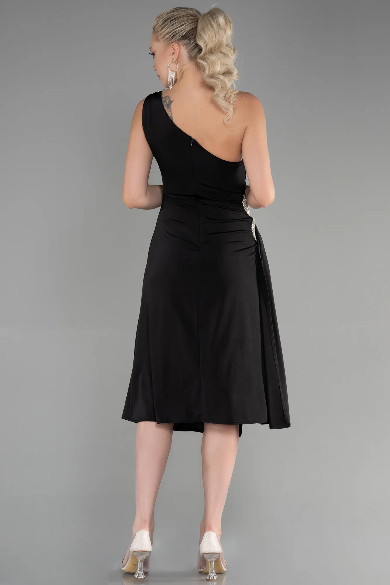 Black-Midi Invitation Dress ABK1867