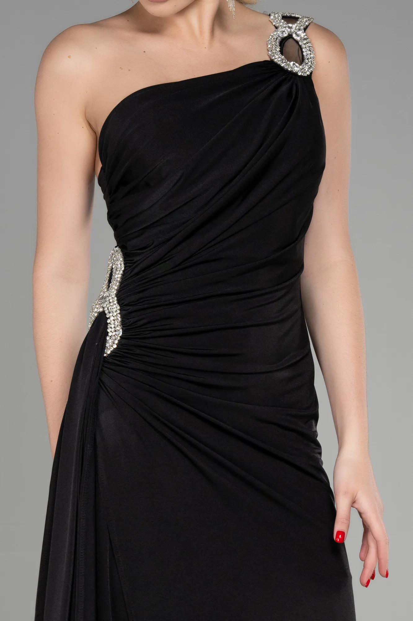 Black-Midi Invitation Dress ABK1867