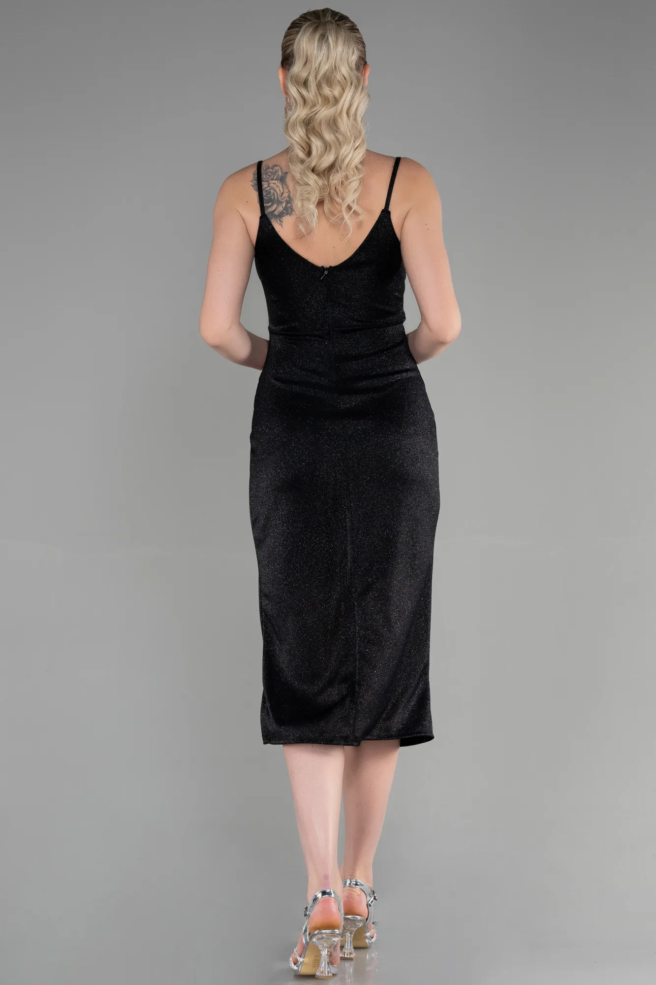 Black-Midi Invitation Dress ABK1883