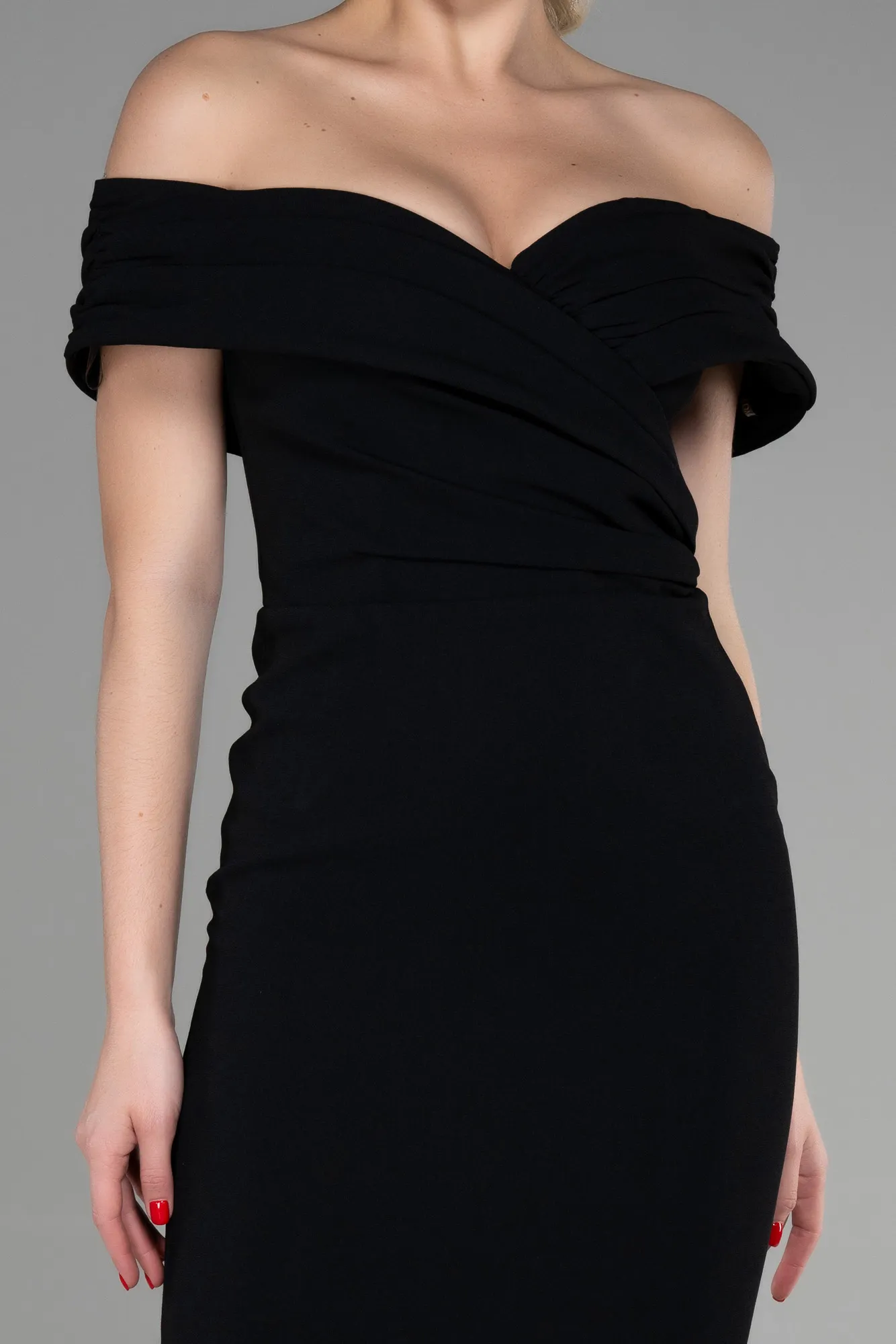 Black-Midi Invitation Dress ABK1902