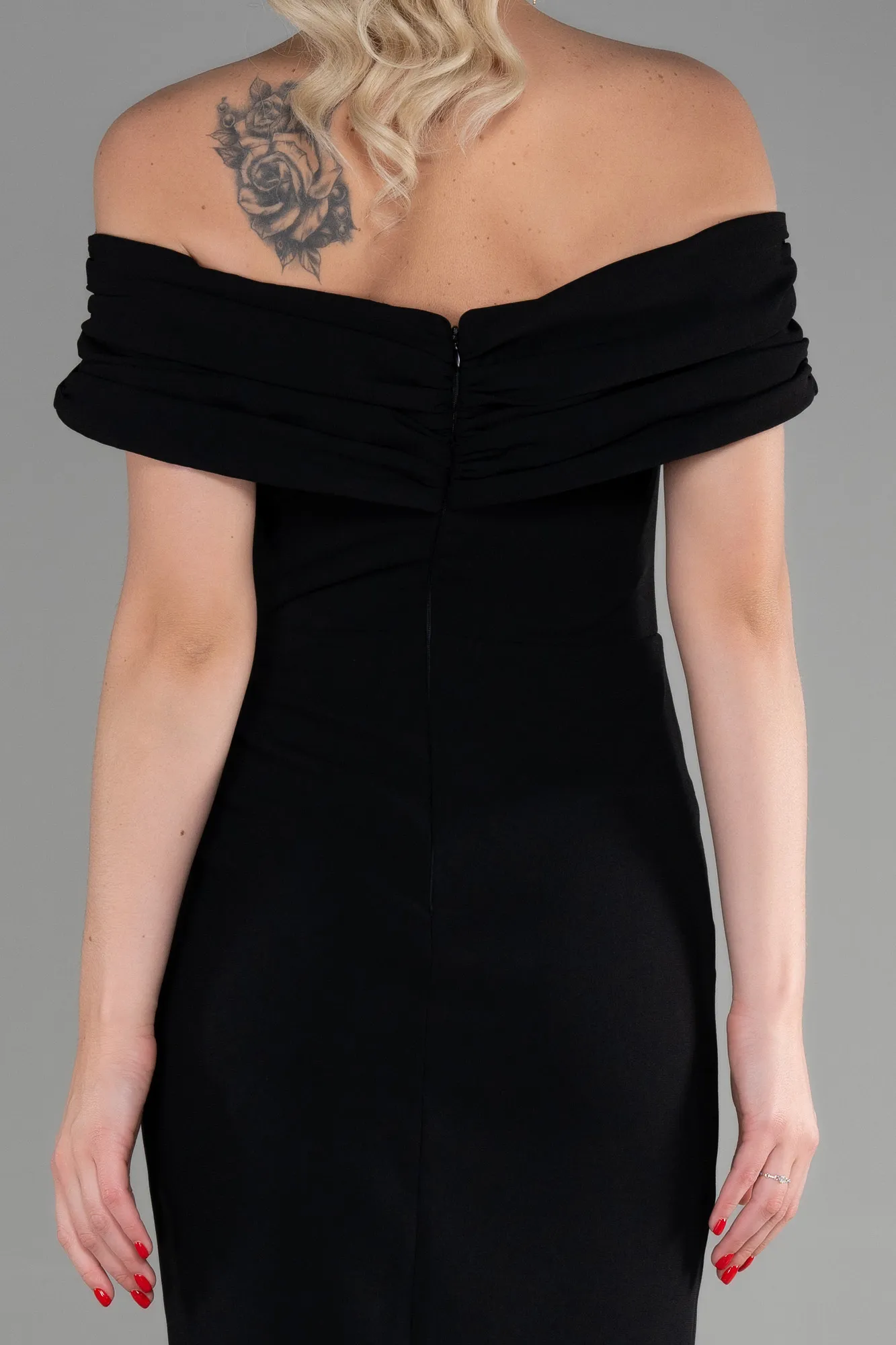 Black-Midi Invitation Dress ABK1902