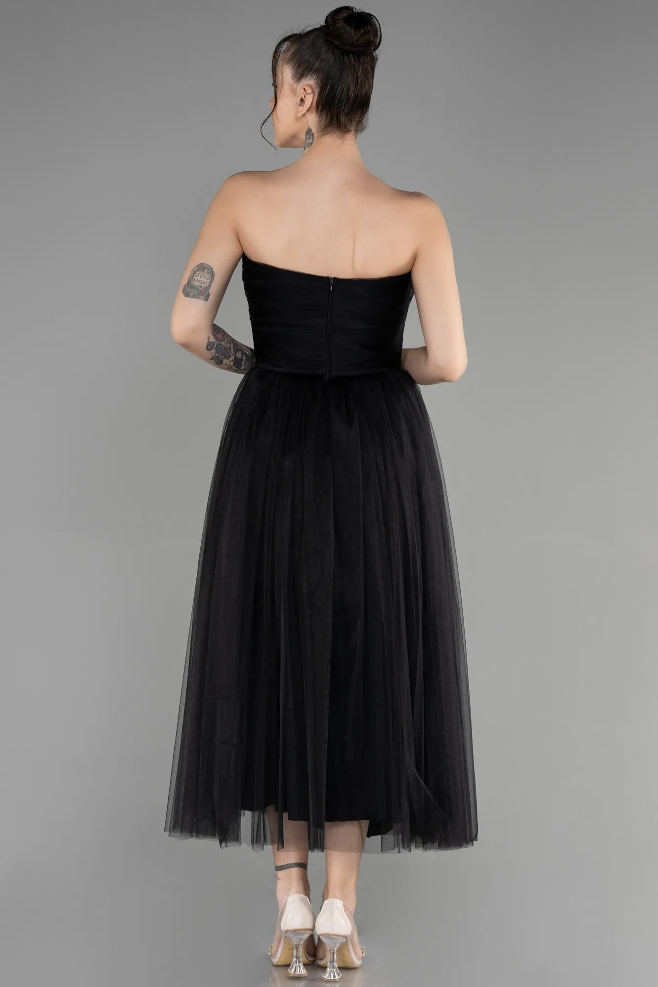 Black-Midi Invitation Dress ABK1926