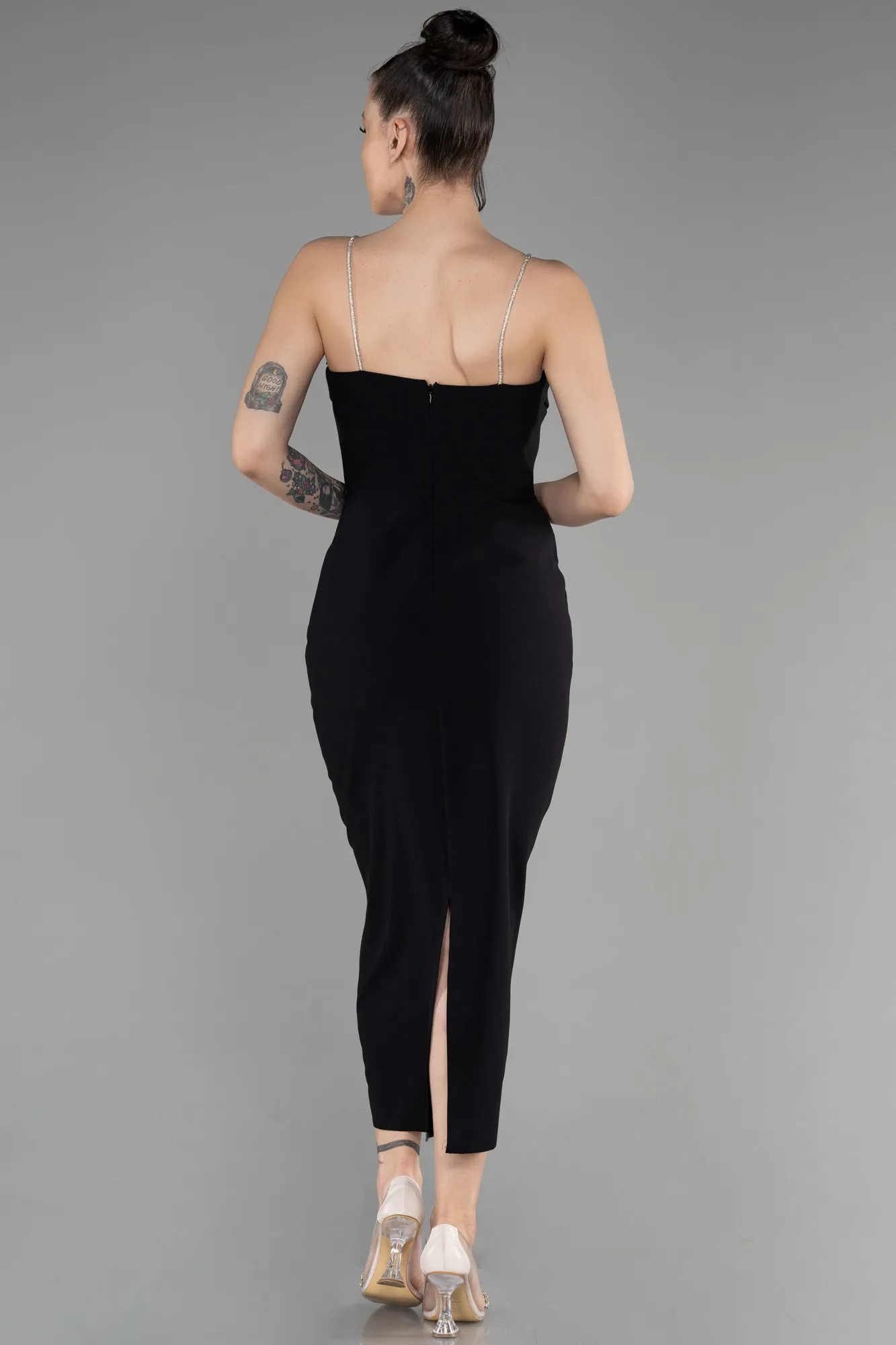 Black-Midi Night Dress ABK1925