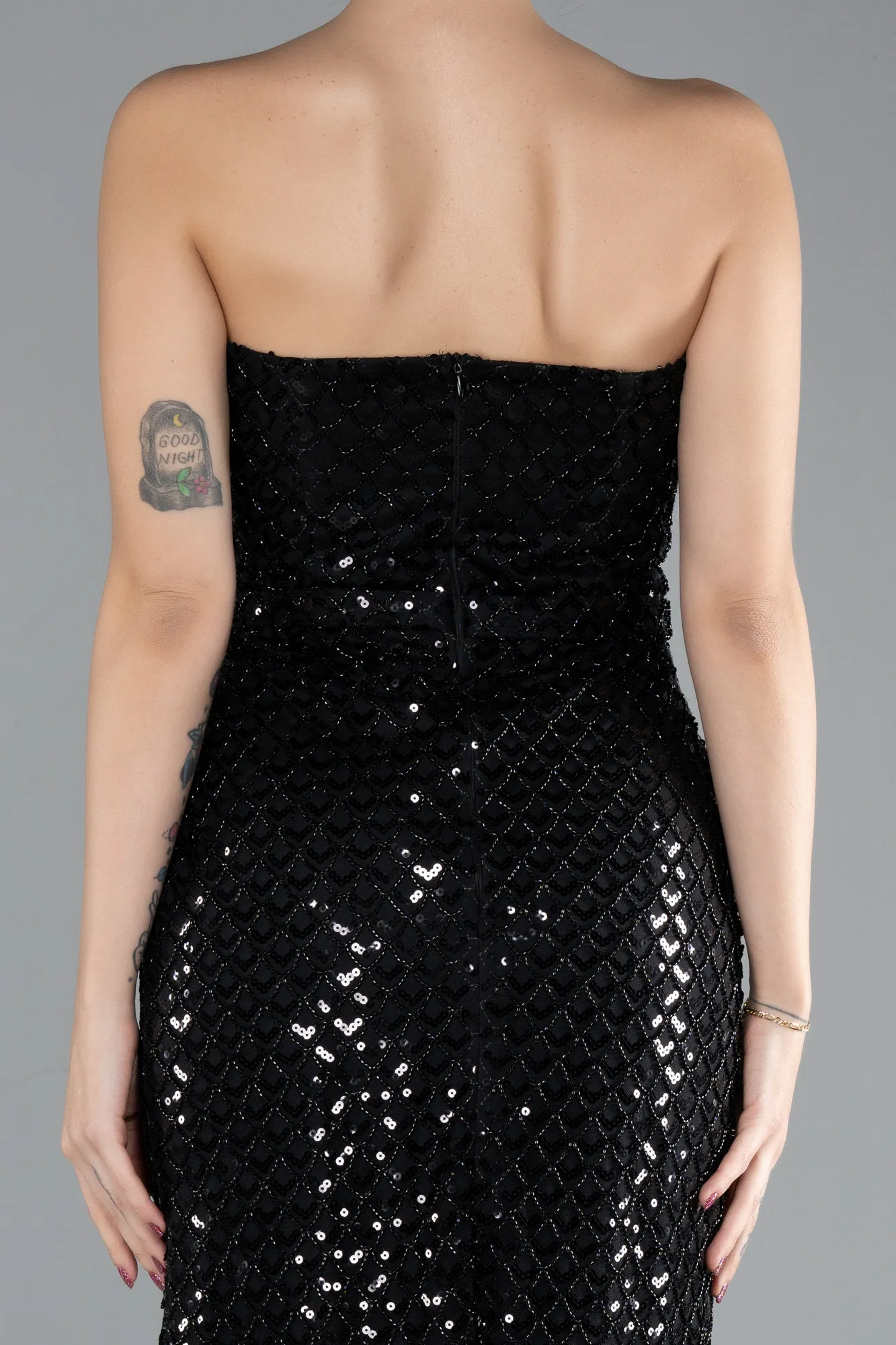 Black-Midi Stony Cocktail Dress ABK2176