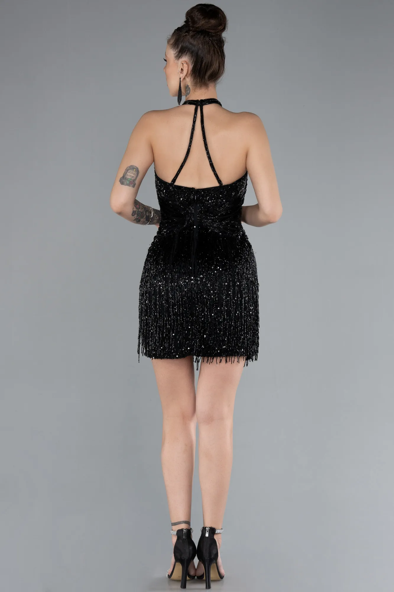 Black-Mini Stony Haute Couture ABK2198