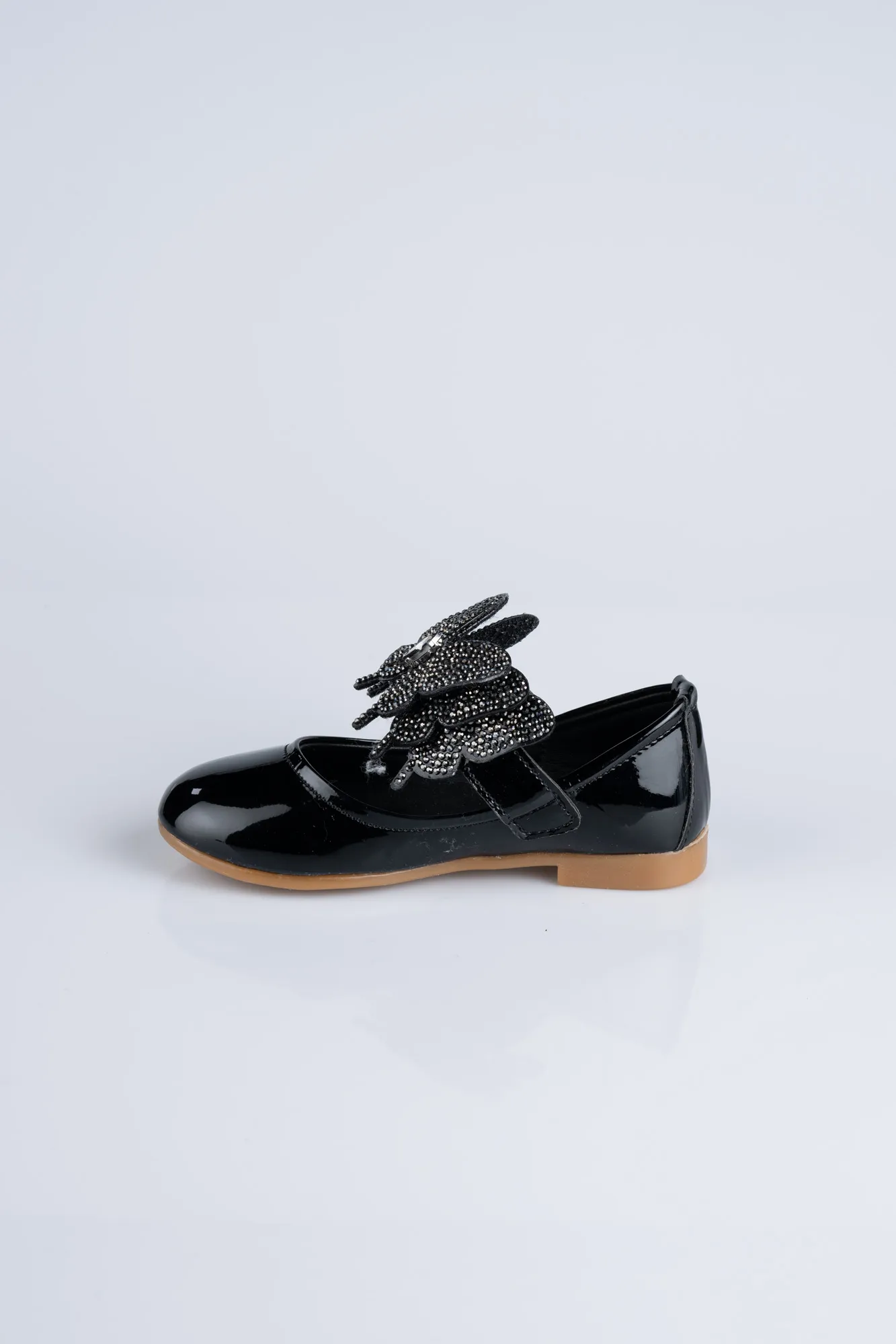 Black-Patent Leather Kid Shoe MJ4001