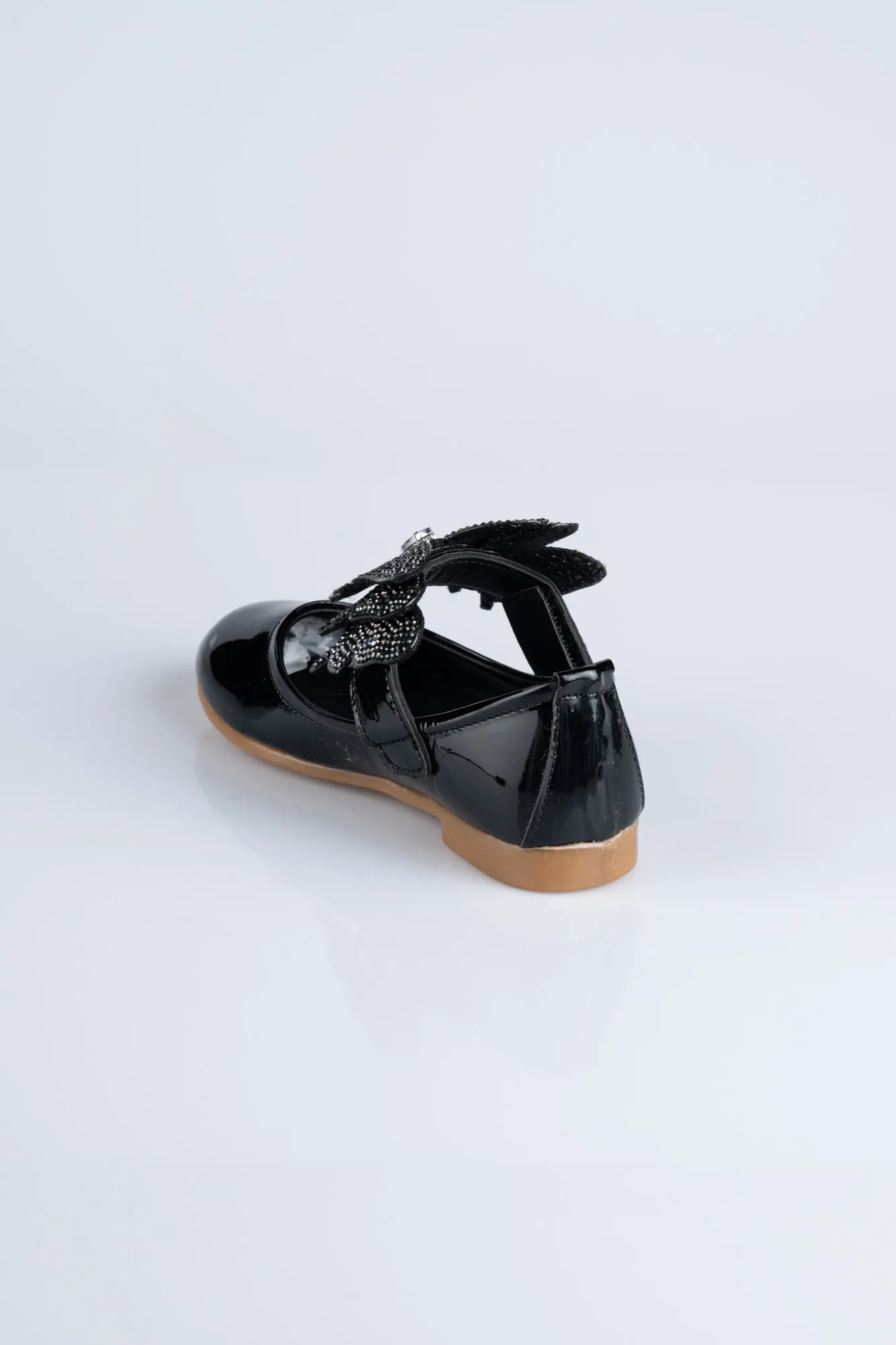 Black-Patent Leather Kid Shoe MJ4001