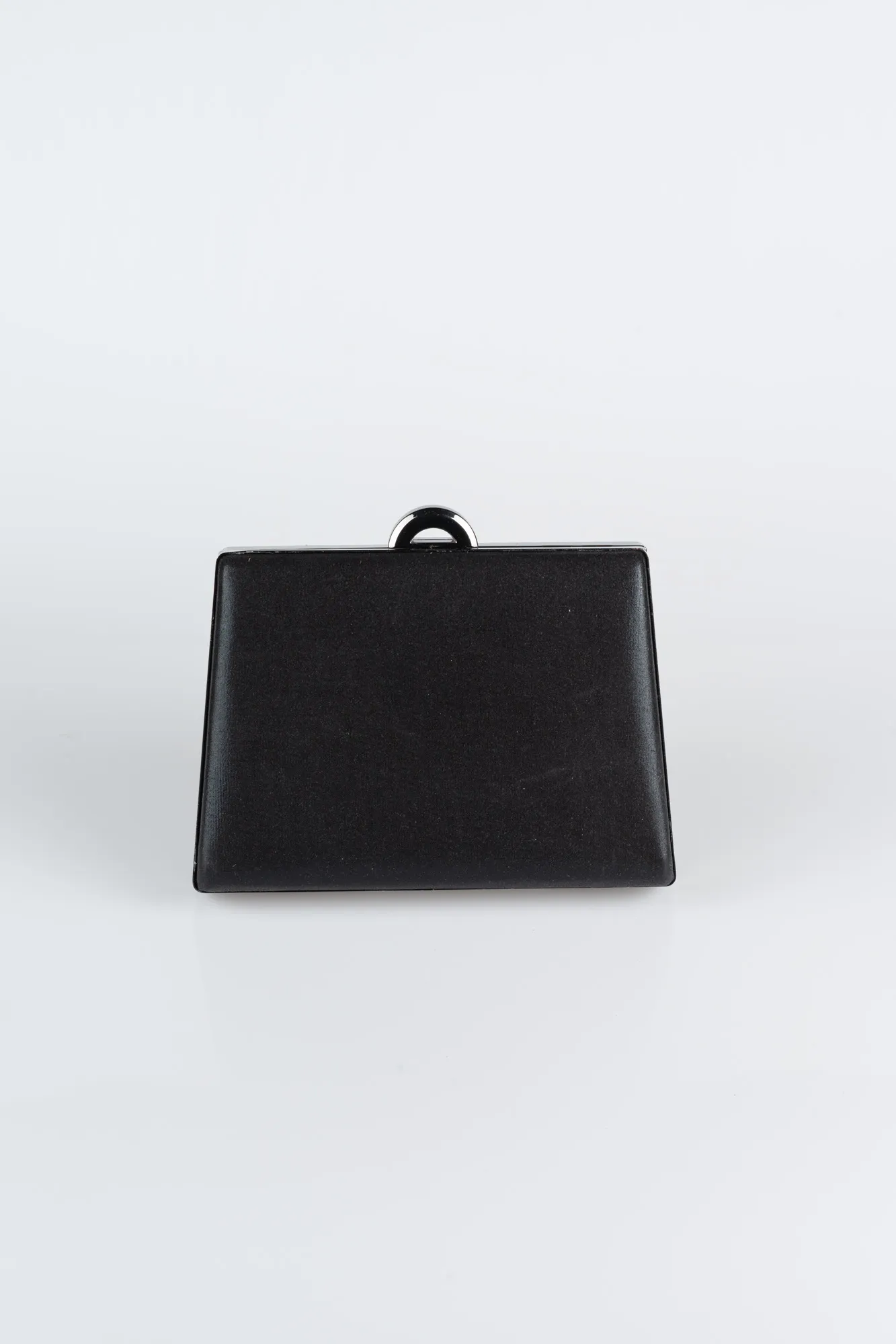 Black-Plaster Fabric Box Bag V249