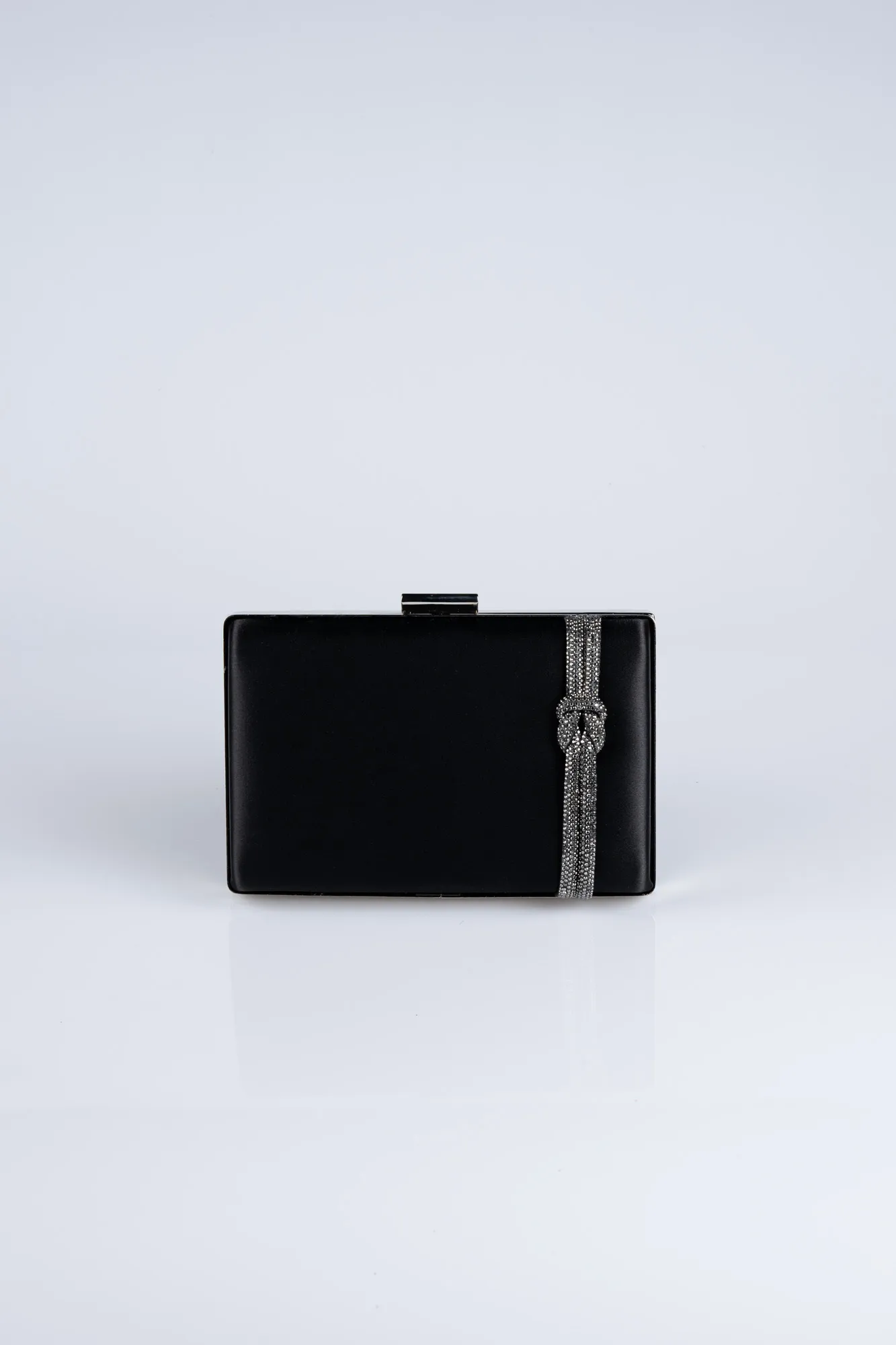 Black-Satin Box Bag VT9275