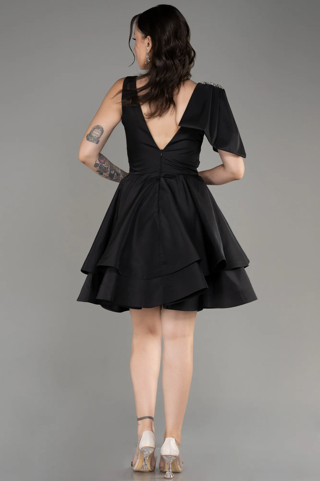 Black-Short Cocktail Dress ABK2085