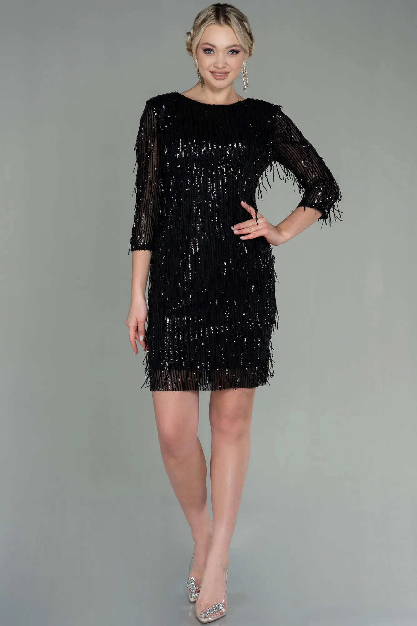 Black-Short Evening Dress ABK1599