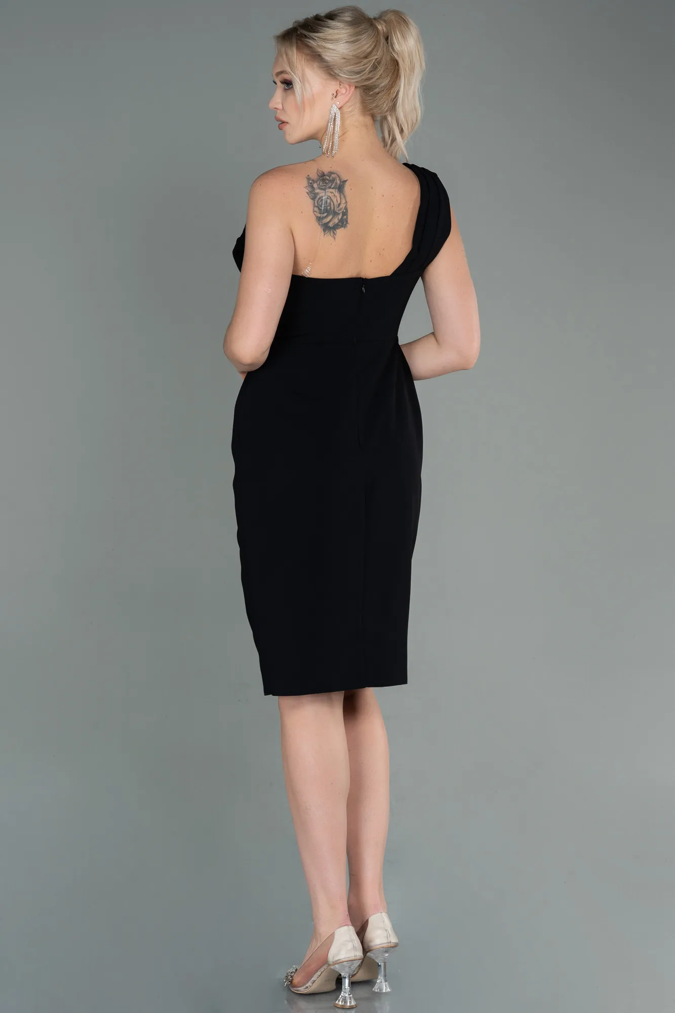 Black-Short Invitation Dress ABK1455