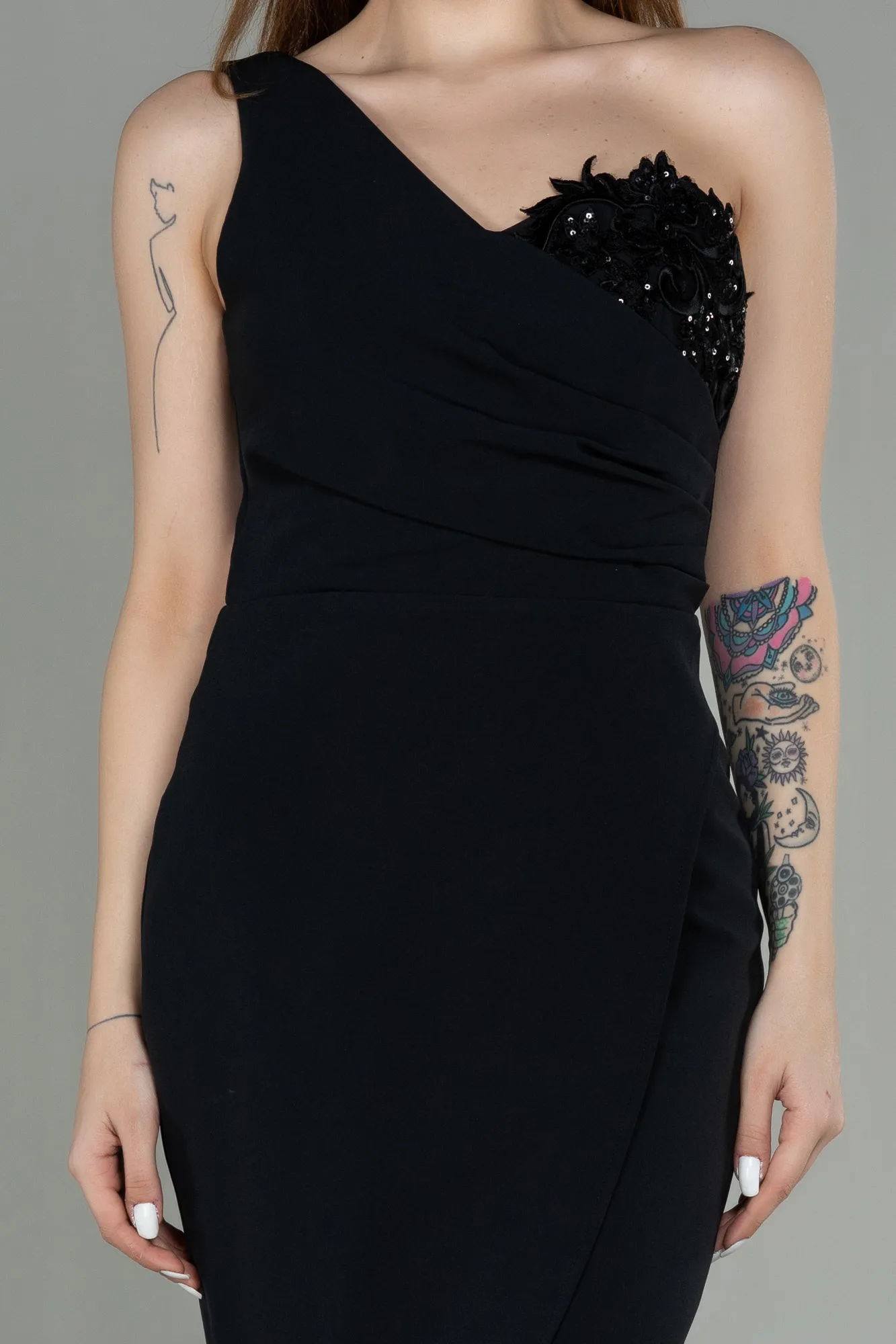 Black-Short Invitation Dress ABK1635