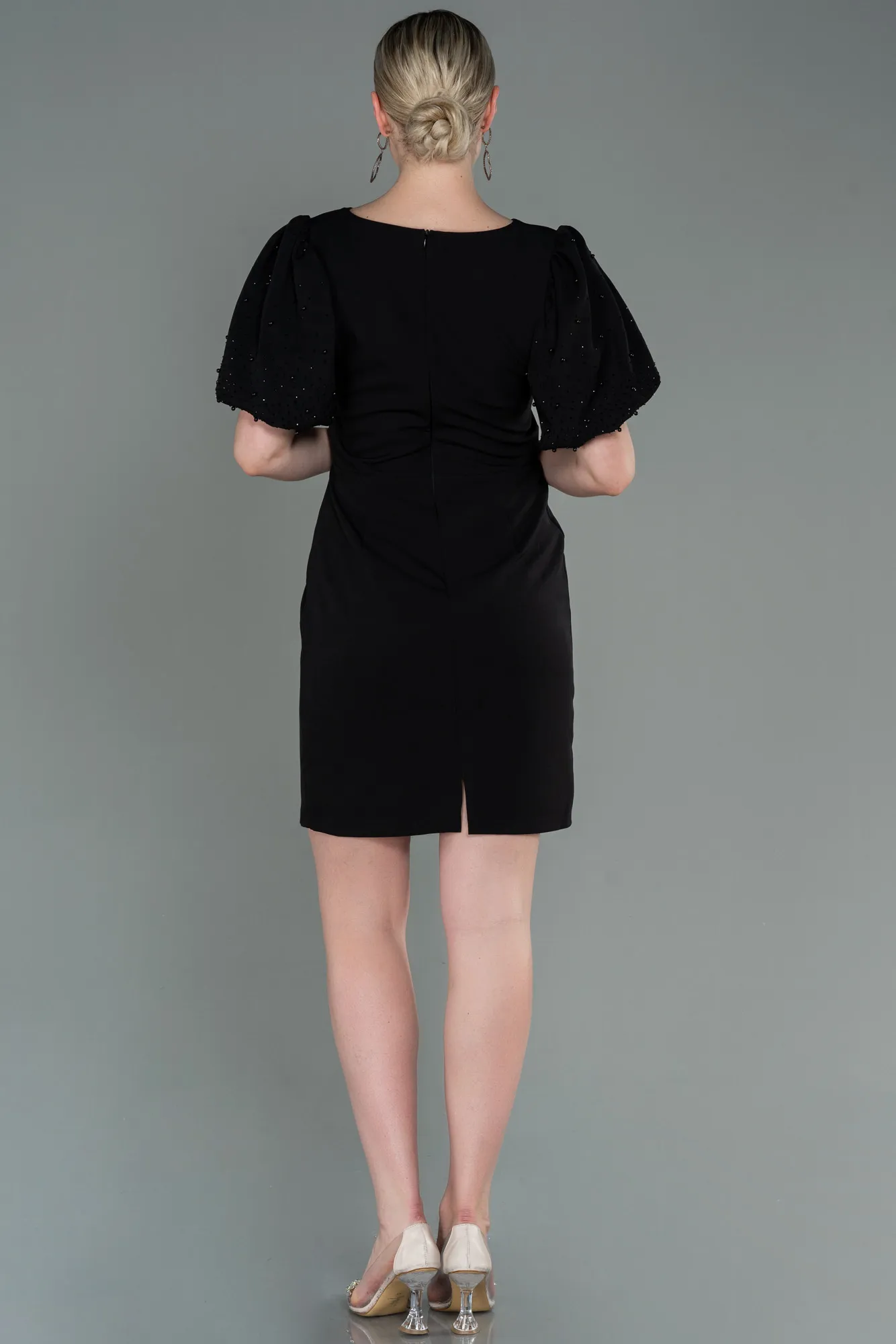 Black-Short Invitation Dress ABK1758